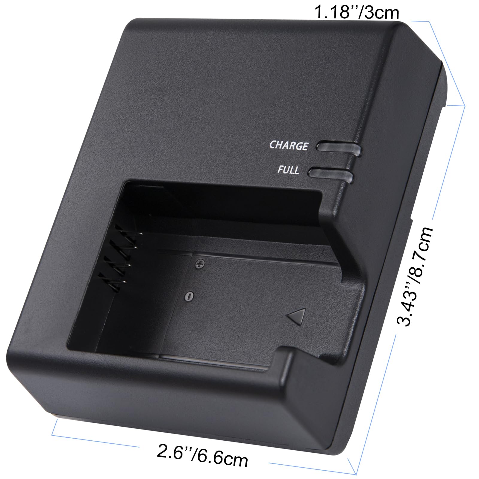 LC-E10E Quick Charger for Canon: LP-E10 LC-E10 LC-E10C Compatible Battery EOS 1100D 1200D 1300D 1500D 2000D 3000D 4000D kiss X50 X70 X80 X90 Rebel T3 T5 T6 T7 T100 DSLR Digital Camera (Black) - Image 2