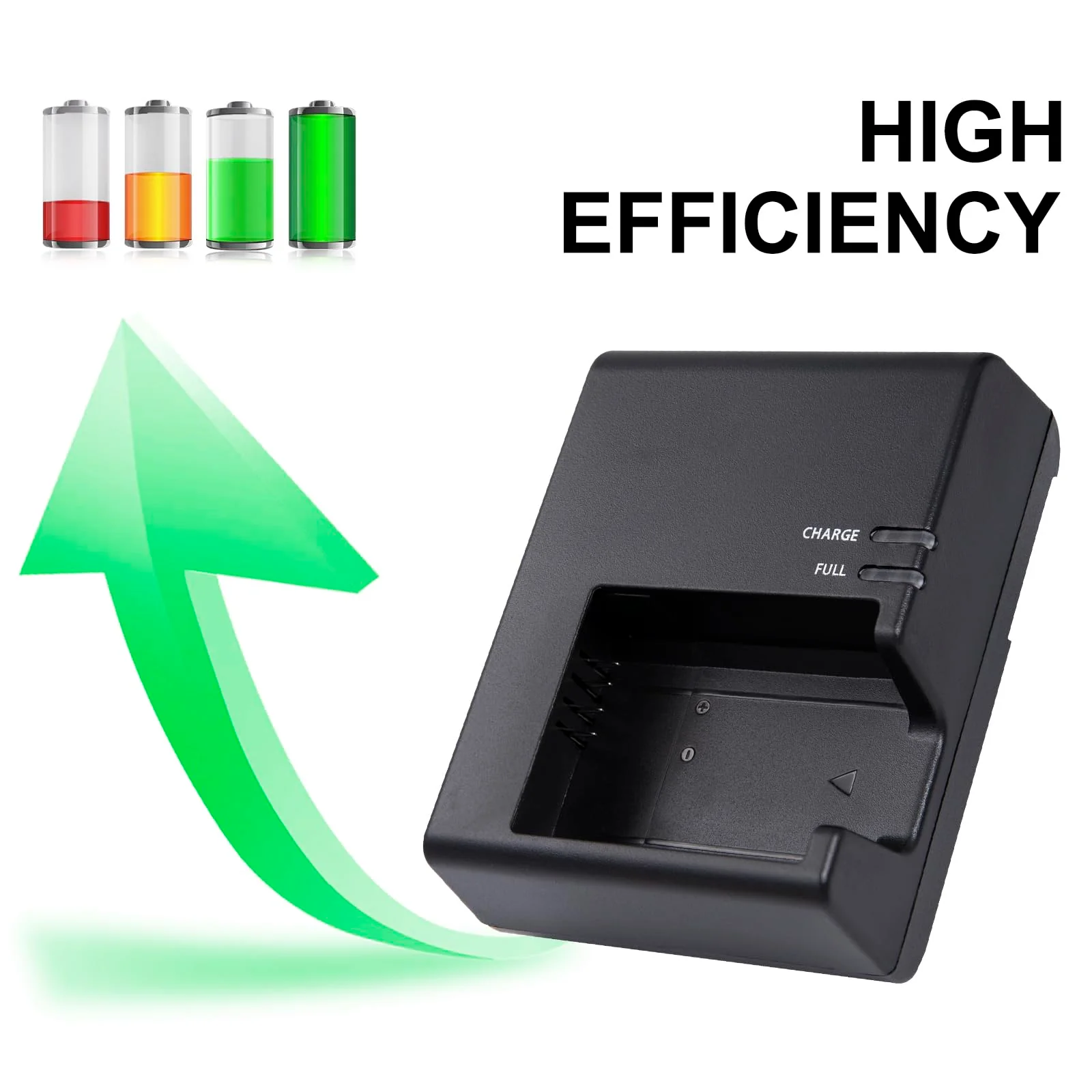 LC-E10E Quick Charger for Canon: LP-E10 LC-E10 LC-E10C Compatible Battery EOS 1100D 1200D 1300D 1500D 2000D 3000D 4000D kiss X50 X70 X80 X90 Rebel T3 T5 T6 T7 T100 DSLR Digital Camera (Black) - Image 7