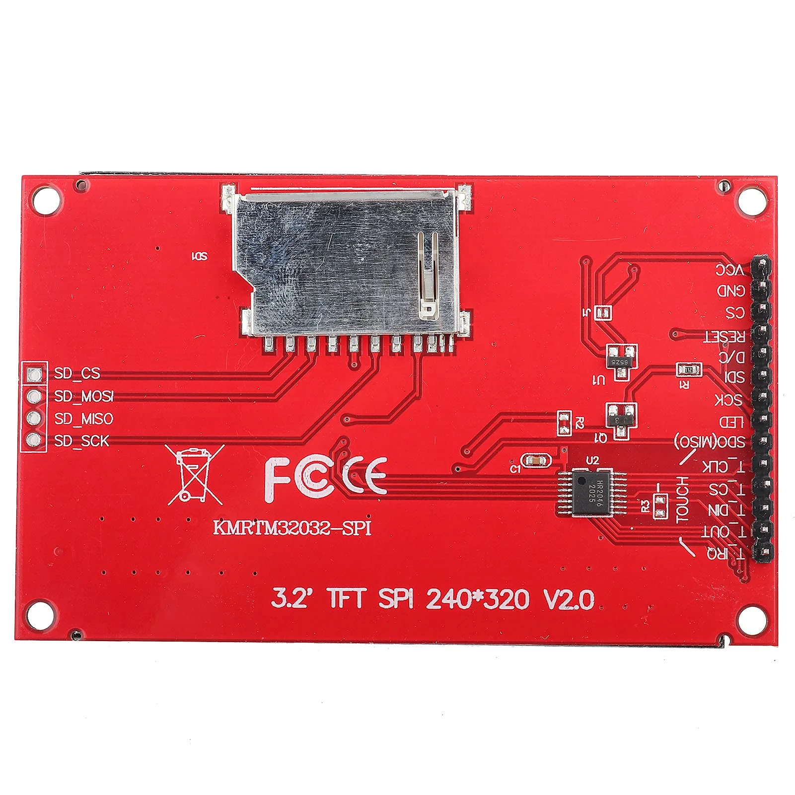 LCD Display Module 3.2 Inch Display TFT 320 240 3.2 Ili9341 3.2 240*320 TFT LCD Display Module 4 Wire SPI TFT LCD Screen with Card Cage TFT Display Module (with Touch) - Image 2