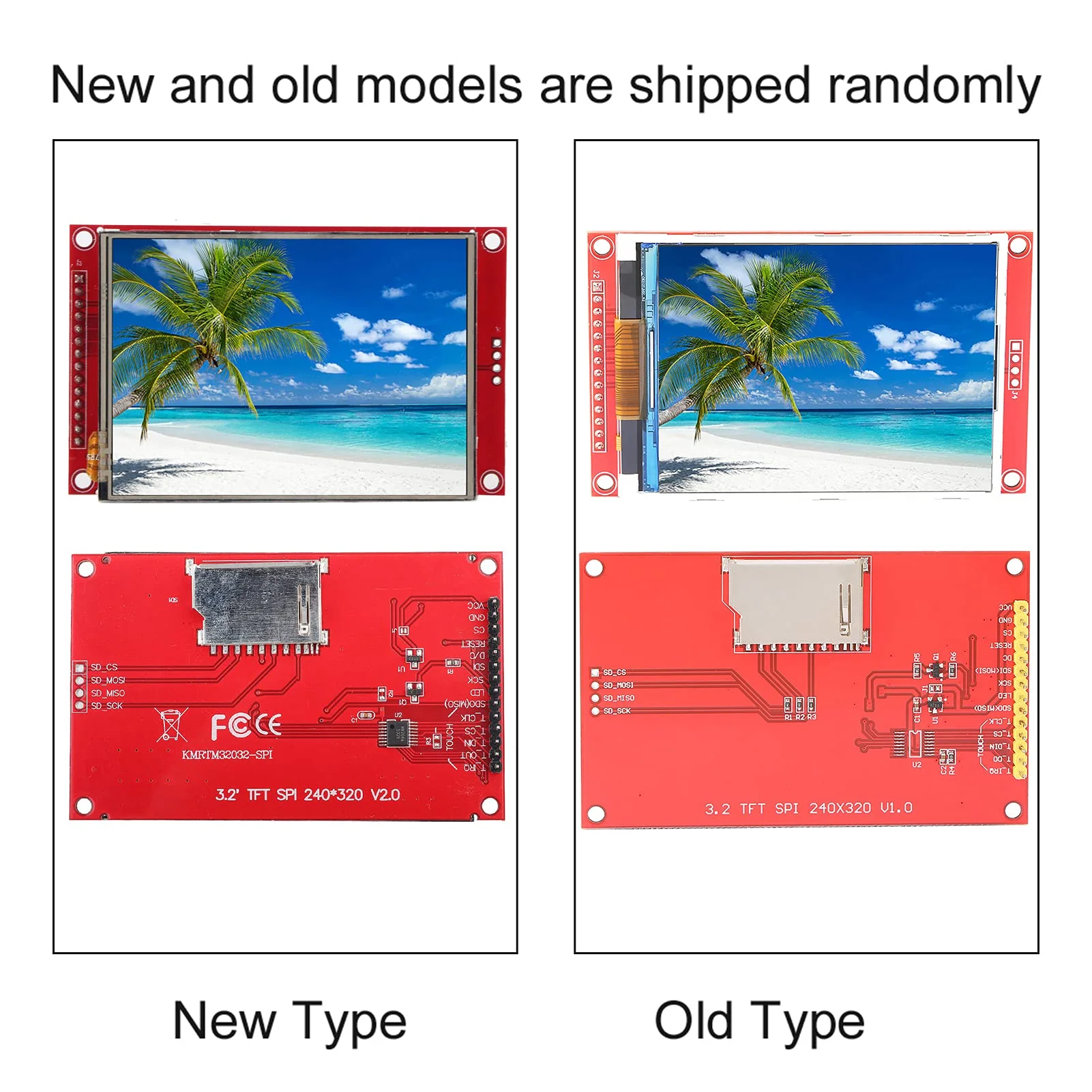 LCD Display Module 3.2 Inch Display TFT 320 240 3.2 Ili9341 3.2 240*320 TFT LCD Display Module 4 Wire SPI TFT LCD Screen with Card Cage TFT Display Module (with Touch) - Image 4