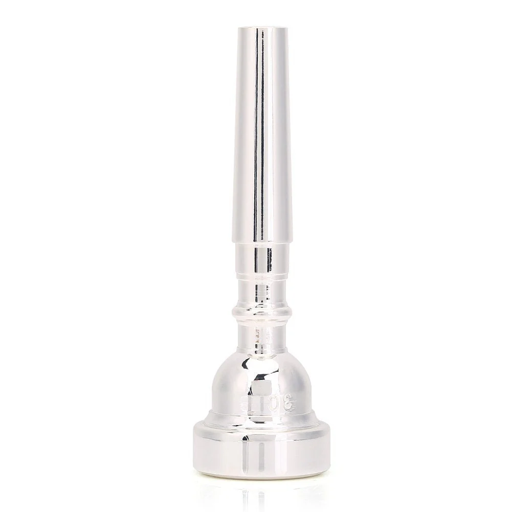 Lead Trumpet Mouthpieces, 3C Mouthpieces for Musical Instruments, Silver Plated Trumpet Mouthpiece for Beginners, Professionals Players and Music Instrument Enthusiasts - Image 5