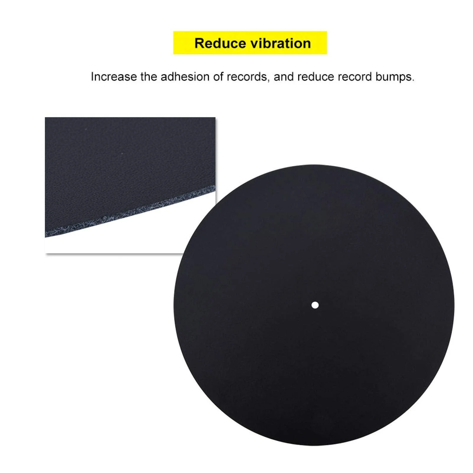 Leather Record Pad Replacement Soft Flat Record Mat Anti-Static Turntable Pad Felt(Thickness 1.5MM)(Thickness 1.5MM) - Image 7