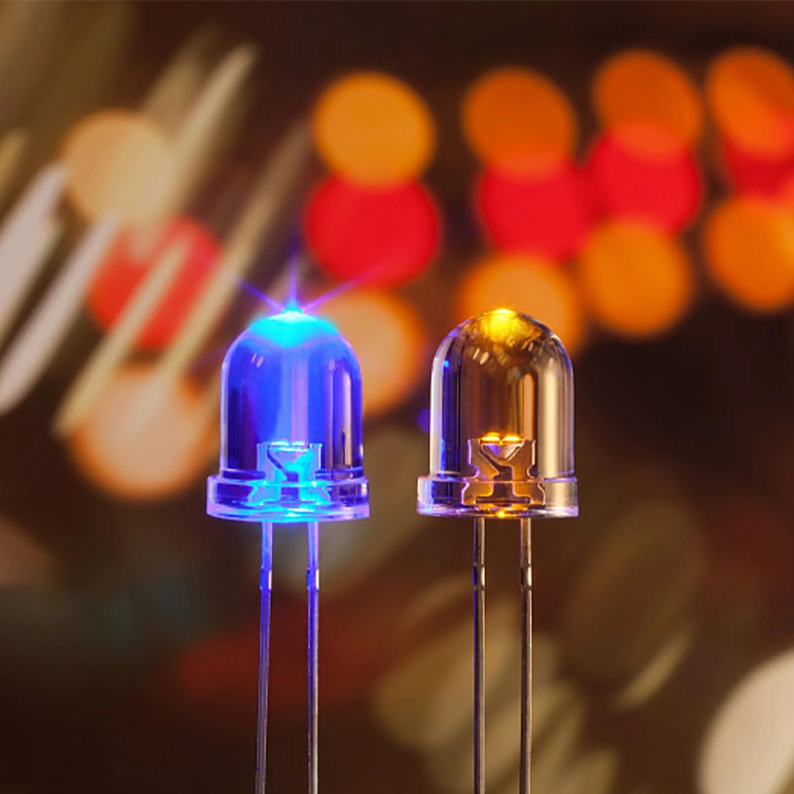 LED Diode 3 mm Light Emitting Diodes Set Warm White Red Blue Green Chartreuse White Orange Purple Pink Yellow Diodes 2 Pin (10 Colours, Pack of 200) - Image 6