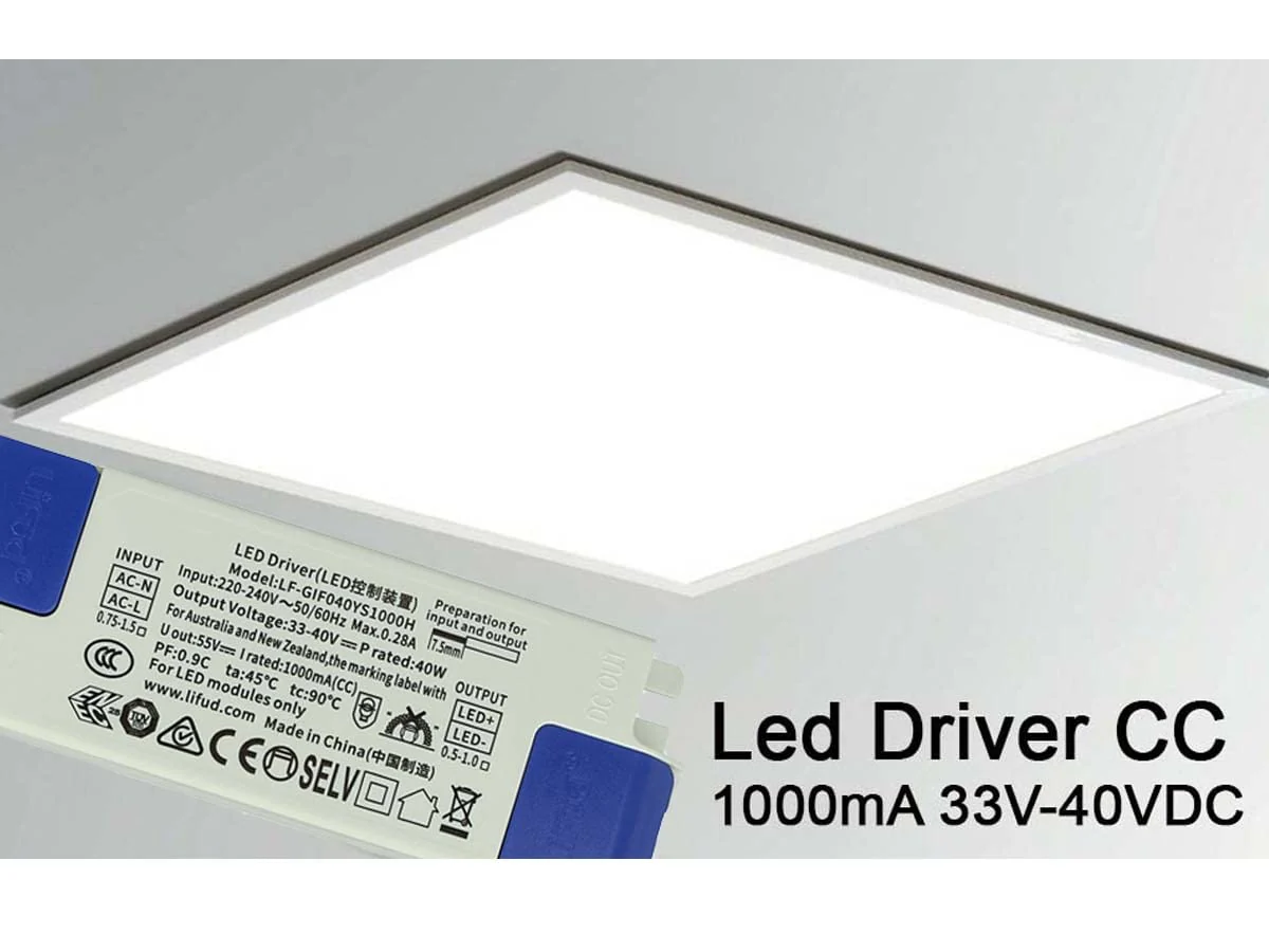 LED Driver DC 1000mA 33V-40V DC 40W Constant Current Supply for LED Panel 60 x 60 cm - Image 4