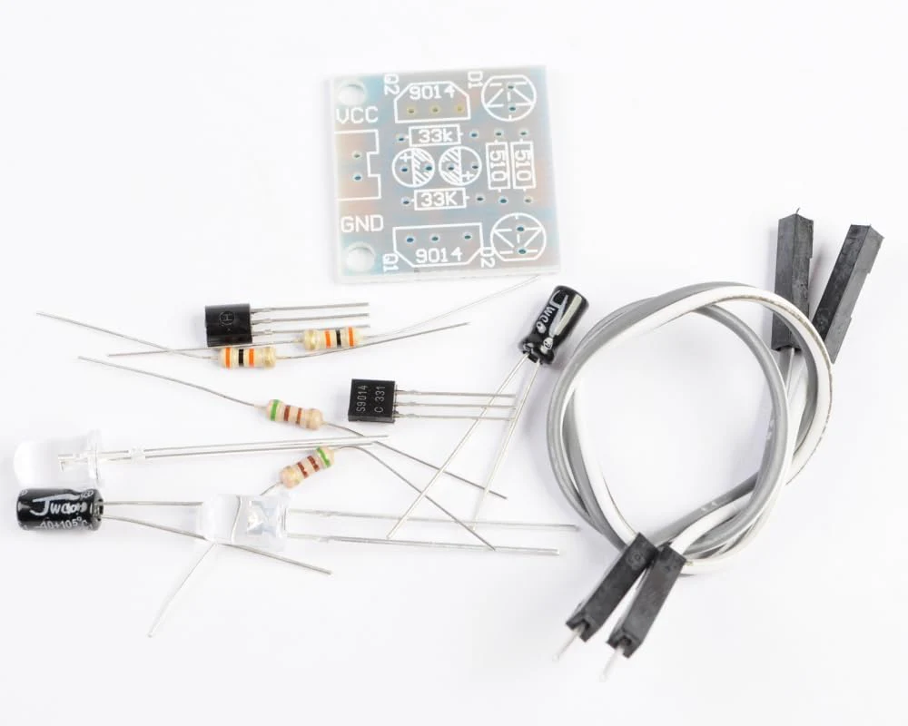 LED Flash Light Kit, DIY Kit DC 3V-14V 5MM LED Simple Flash Light Simple Flash Switch Production Suite - Image 3