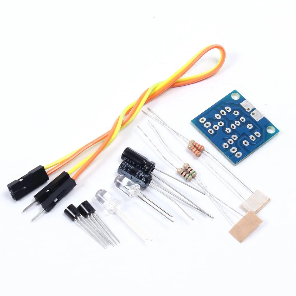 LED Flash Light Kit, DIY Kit DC 3V-14V 5MM LED Simple Flash Light Simple Flash Switch Production Suite - Image 6