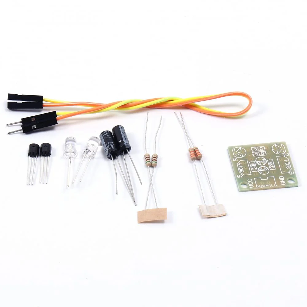 LED Flash Light Kit, DIY Kit DC 3V-14V 5MM LED Simple Flash Light Simple Flash Switch Production Suite - Image 8