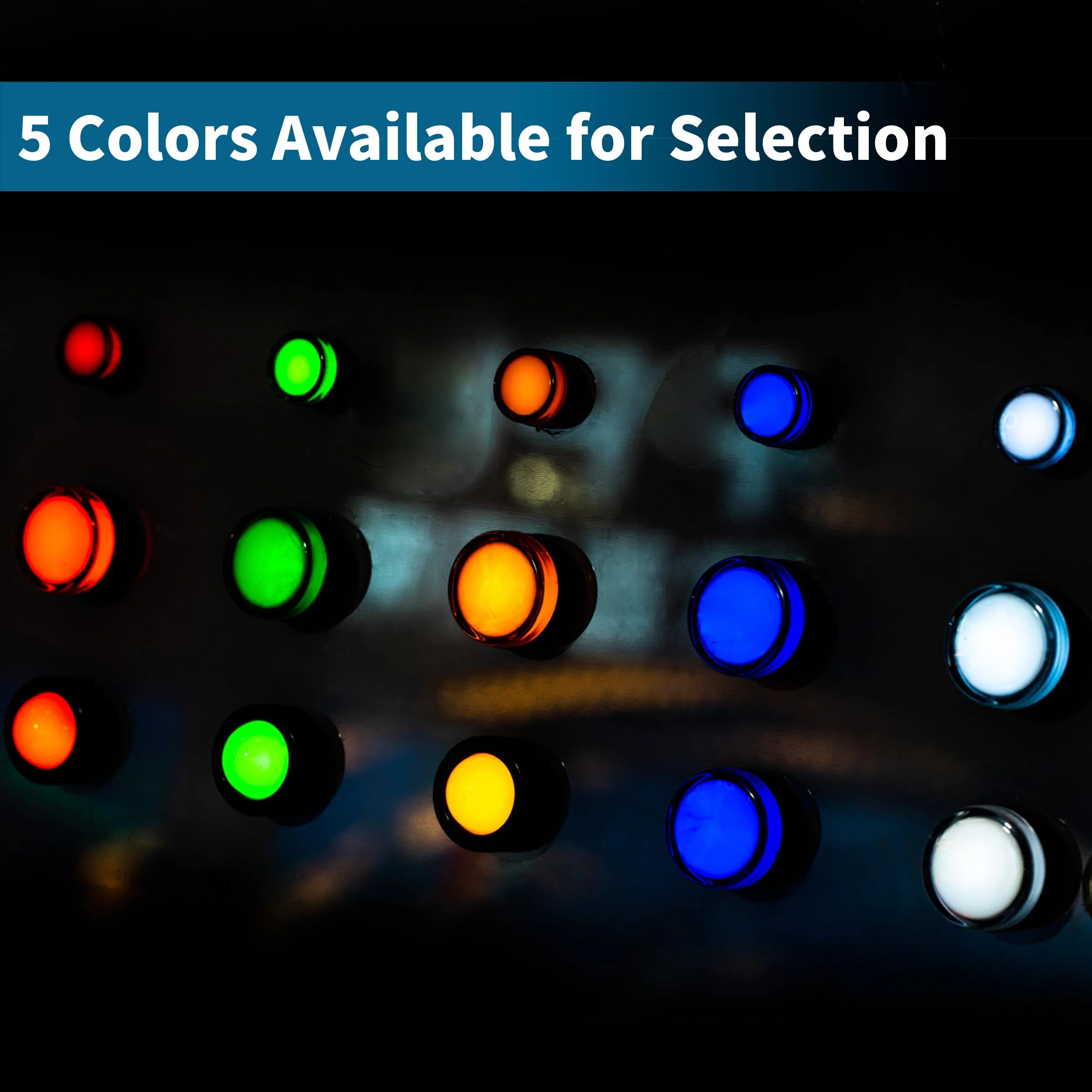 LED Indicator Light 22mm AC/DC 24V 20mA Red/Green/Blue/Orange/White AD16-22DS for Telecom Dashboard Pack of 10 - Image 4