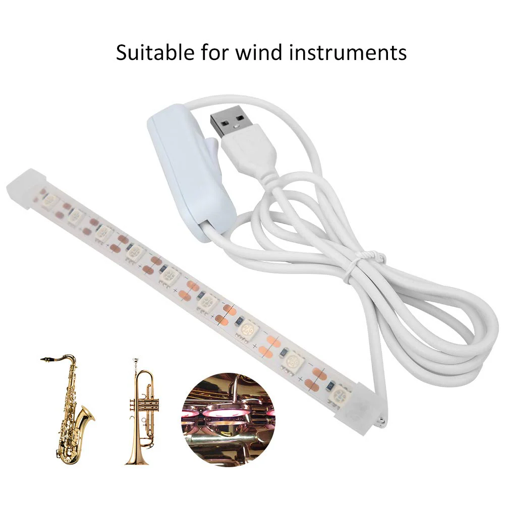 Led Leak Light Repair Tool，Led Leak Light Repair Tool Red Lighting For Saxophone Flute Wind Instrument Detection Usb For Saxophone, Clarinet, Flute And Other Woodwind Instruments Played Accessories - Image 5