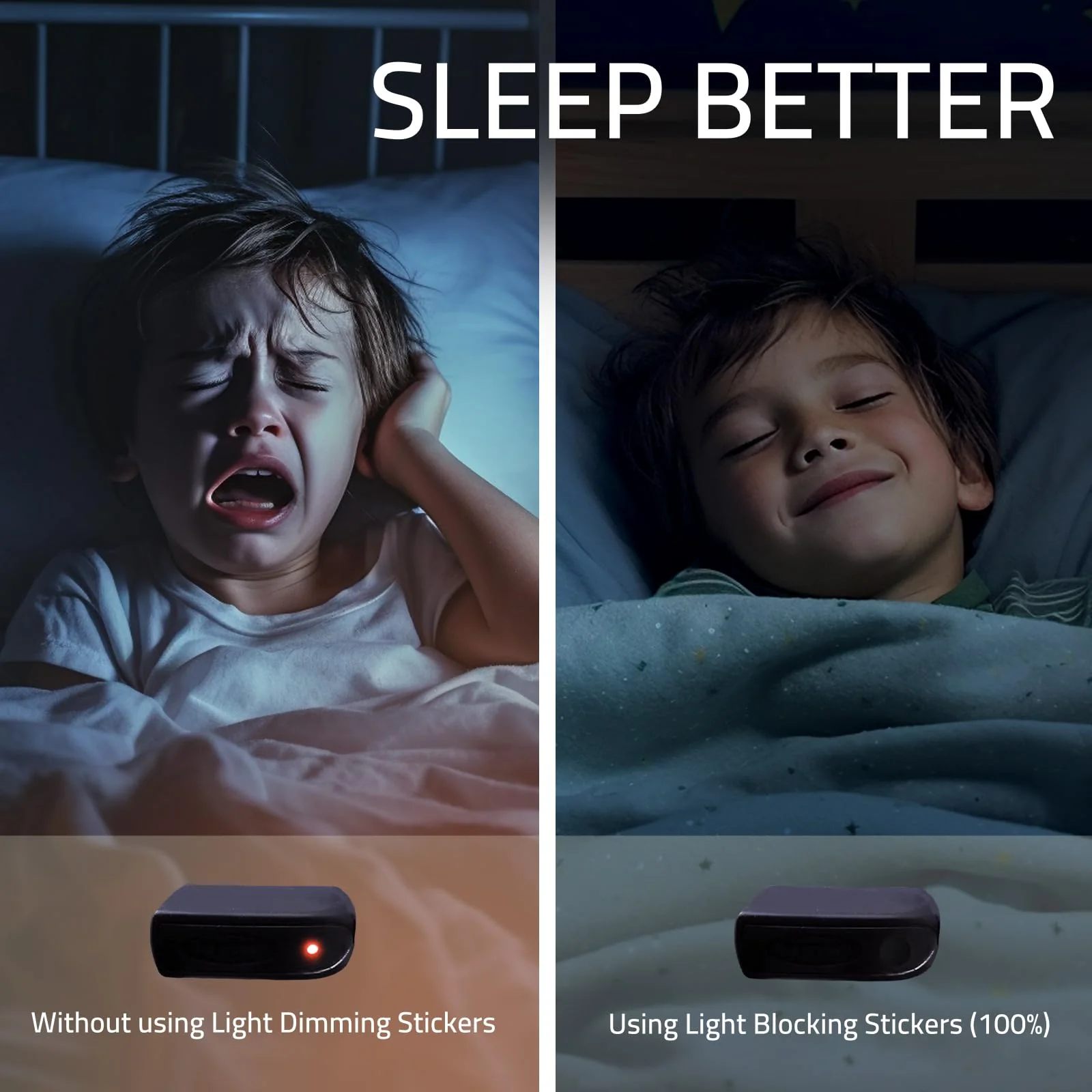 LED Light Blocking Stickers,Light Blackout Stickers,2 Sheets Cover White and Black,Blackout Stickers for Electronic, LED Covers,Block 100% of LED Lights (Cut-100% Blocking White and Black) Cut--100%shading White and Black - Image 6