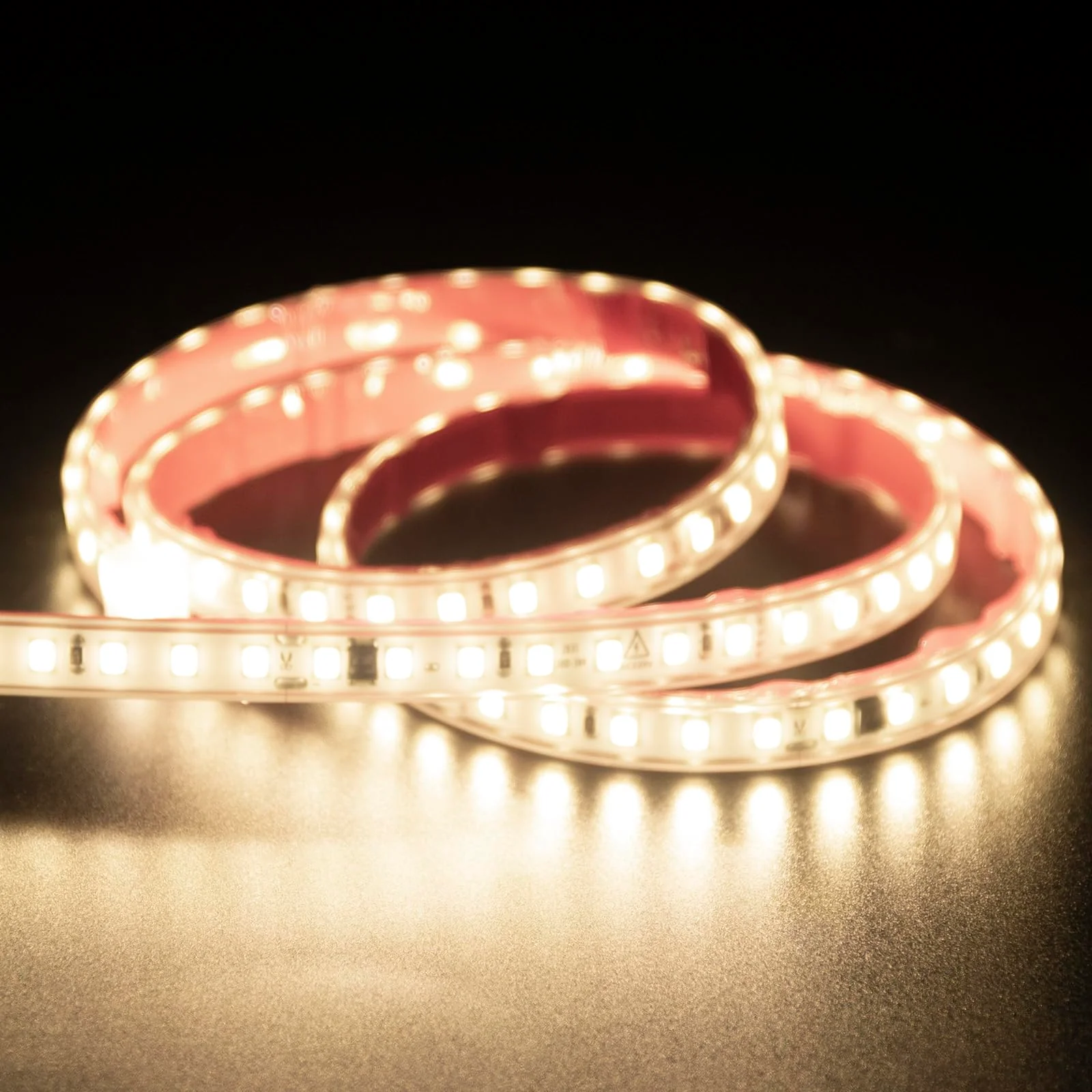 LED Lights 6.56 ft AC 120V Hardwired LED Strip Lights 2M SMD 2835 LED Tape Light Flexible White LED Strips 4000K 110 Volt with ON/Off Switch (White, 6.56ft) White 4000K - Image 2