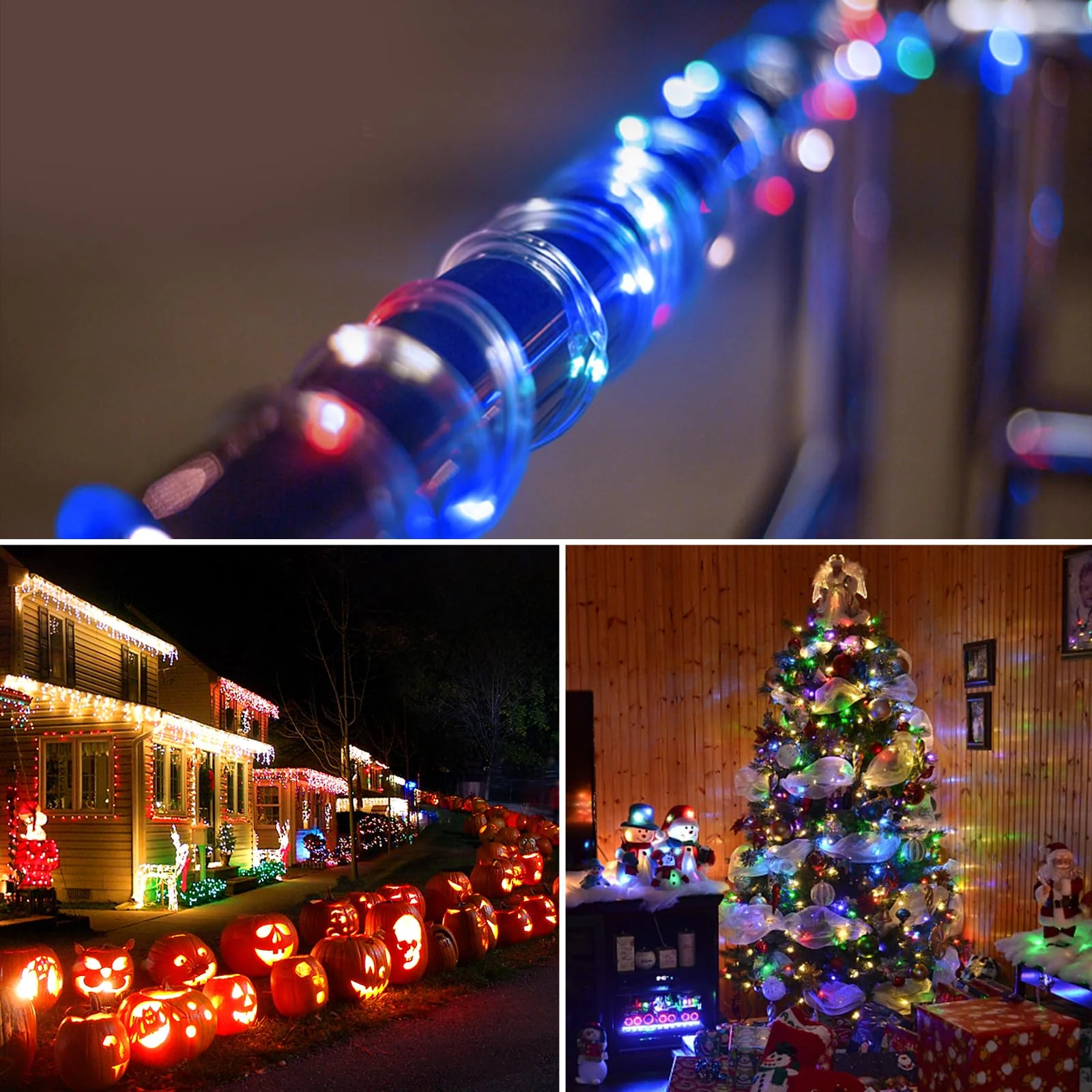 LED Rope Lights with USB Powered, 2 Pack X 33Ft 100 LED String Lights Indoor Outdoor with Remote,16 Color Changing Fairy Tube Lights for Bedroom Garden Party Wedding Christmas 33ft x 2Pack(RGB) - Image 6