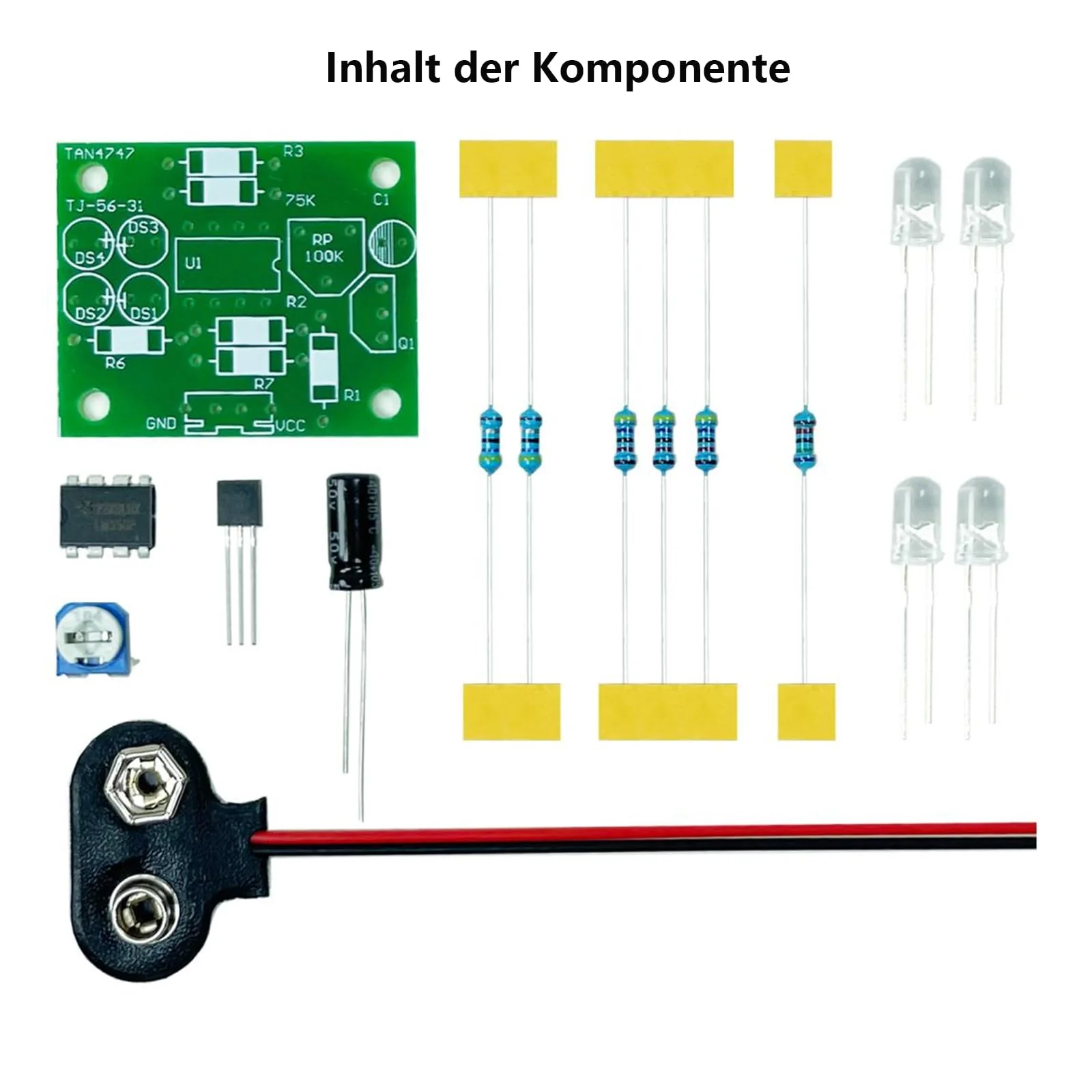 LED Soldering Set, LM358 Breath Light Kit, 2 Pieces, Flashing Lights, Fun Soldering Exercise, DIY Electronic Manufacture Assembly, Loose Parts - Image 3