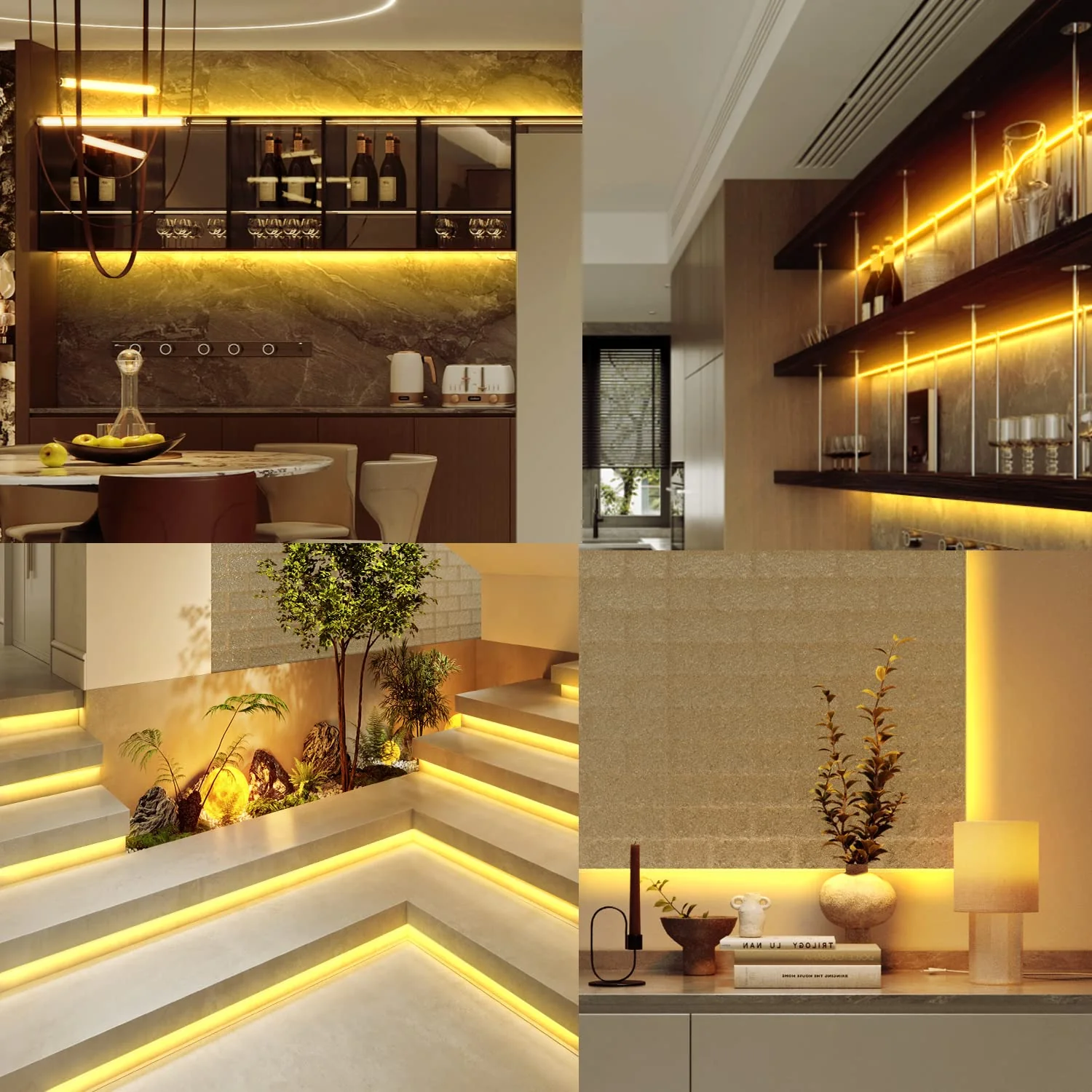 LED Strip Lights 100ft Dimmable 3000K Bright Warm White Strip Lighting, 30M 1800 LEDs 2835 Flexible Ribbon Light 12V LEDs Tape LED Lights for Bedroom Kitchen Home Decoration - Image 7
