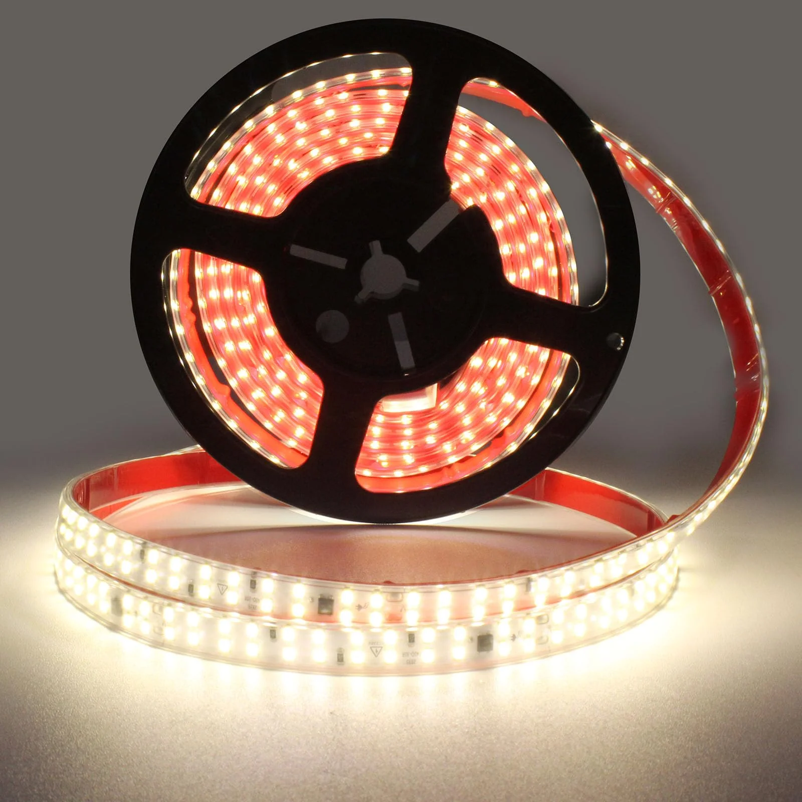 LED Strip Lights Outdoor Waterproof 16.4FT AC 110 Volts Cuttable LED Light 5M 240LEDs/m 4000K with Adhesive Double LED Bead Lighting for Bedroom Indoor Patio Christmas Decor White 4000K - Image 2