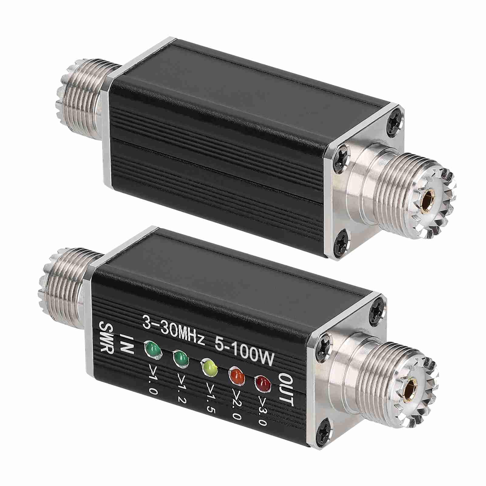 LED SWR Meter, 3-30MHz Frequency Shortwave Standing Waves Indicator for Television Broadcasting - Image 5