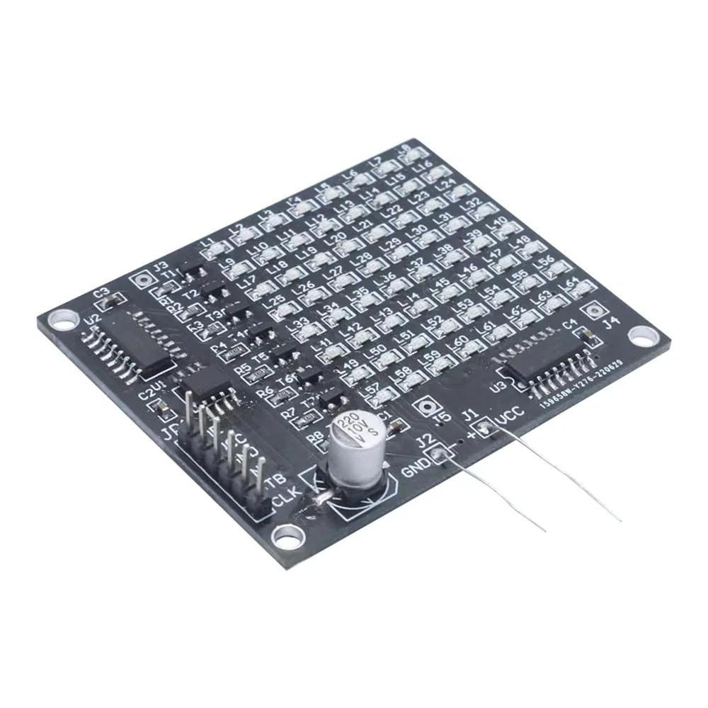 LED Welding Practice Board Kit, DX-TP16 64 SMD LED Patch Matrix Advertising Screen Soldering Practice Kit for Beginners - Image 9
