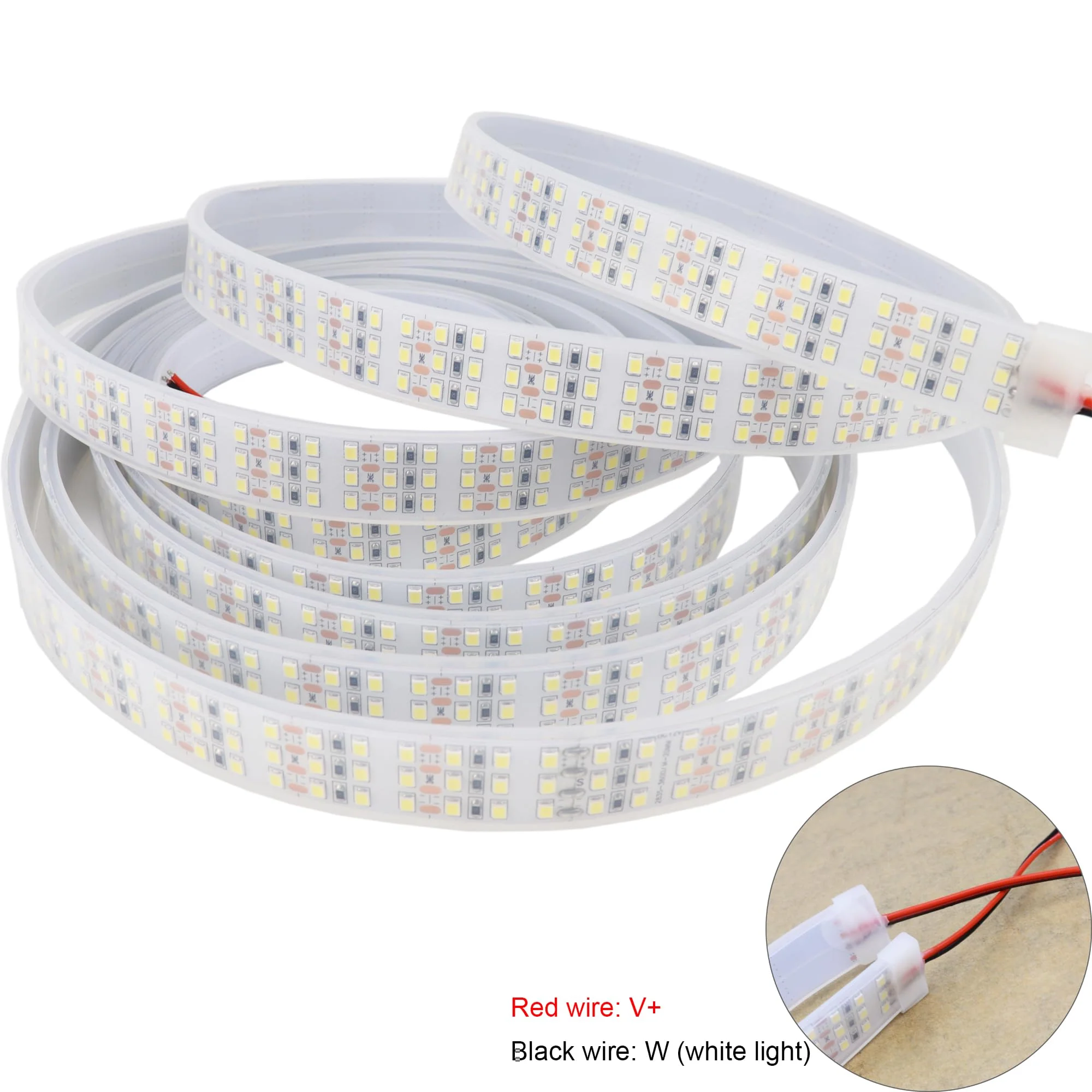 LEDENET 16.4Ft Super Bright Triple Row LED Strip Lights, Daylight White 6000K DC12V 1800LEDs Dimmable Flexible Truck LED Tape Lights, Outdoor Waterproof IP67 Wheel Light Strips - Image 5