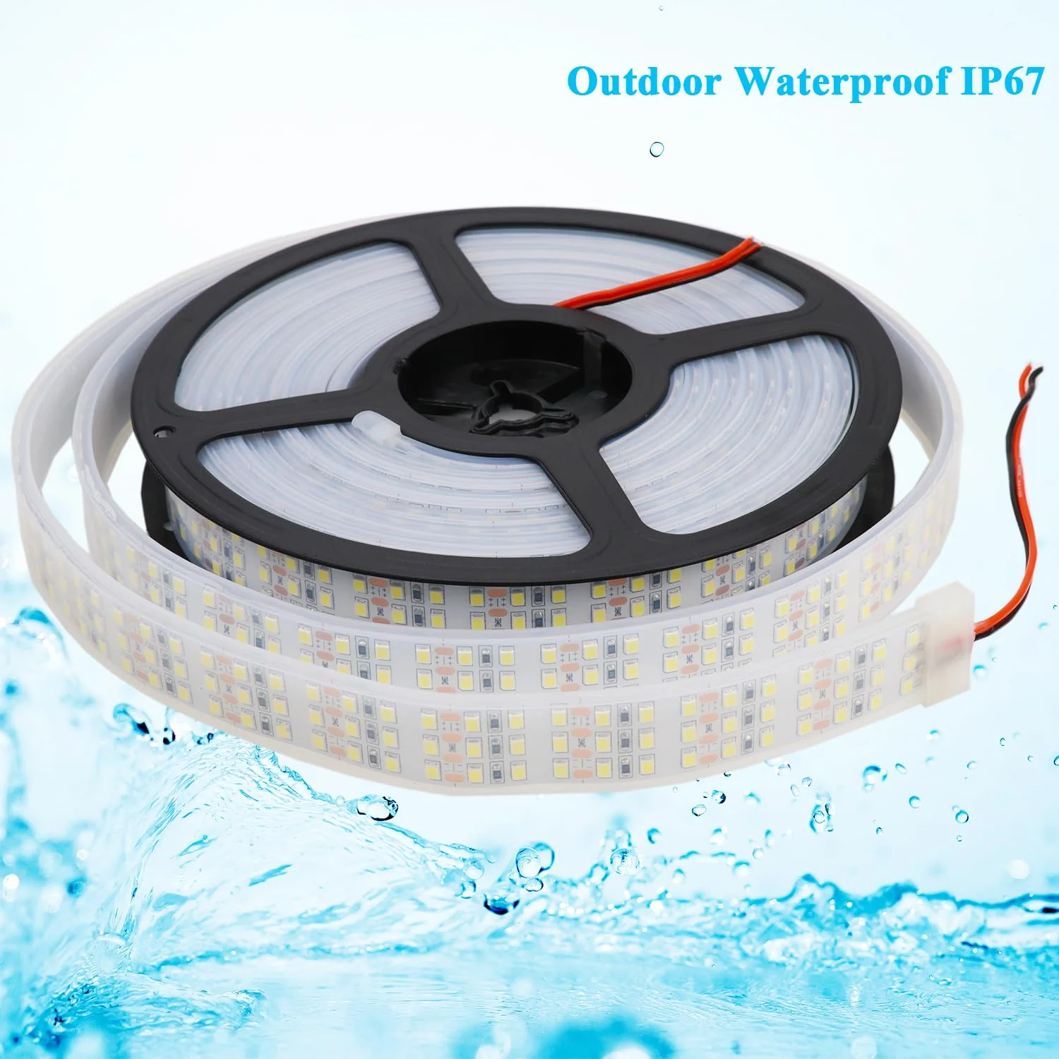 LEDENET 16.4Ft Super Bright Triple Row LED Strip Lights, Daylight White 6000K DC12V 1800LEDs Dimmable Flexible Truck LED Tape Lights, Outdoor Waterproof IP67 Wheel Light Strips - Image 6