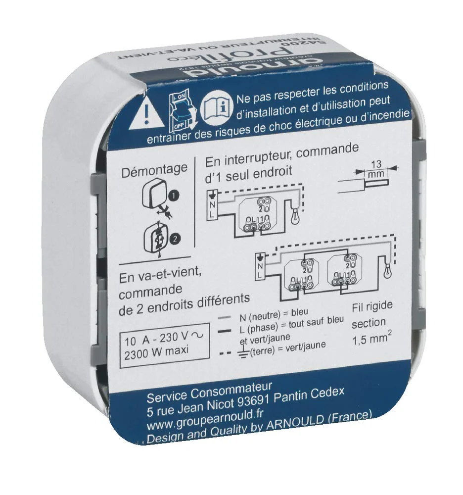Legrand 448782405 6 A forix Push Button White ultra white - Image 2