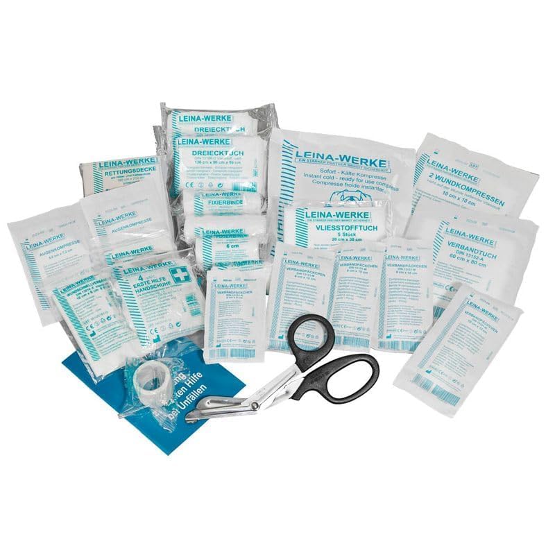 LEINA-WERKE REF 24000 First Aid Refill Pack DIN 13157 in Foil Bag, Transparent - Image 2