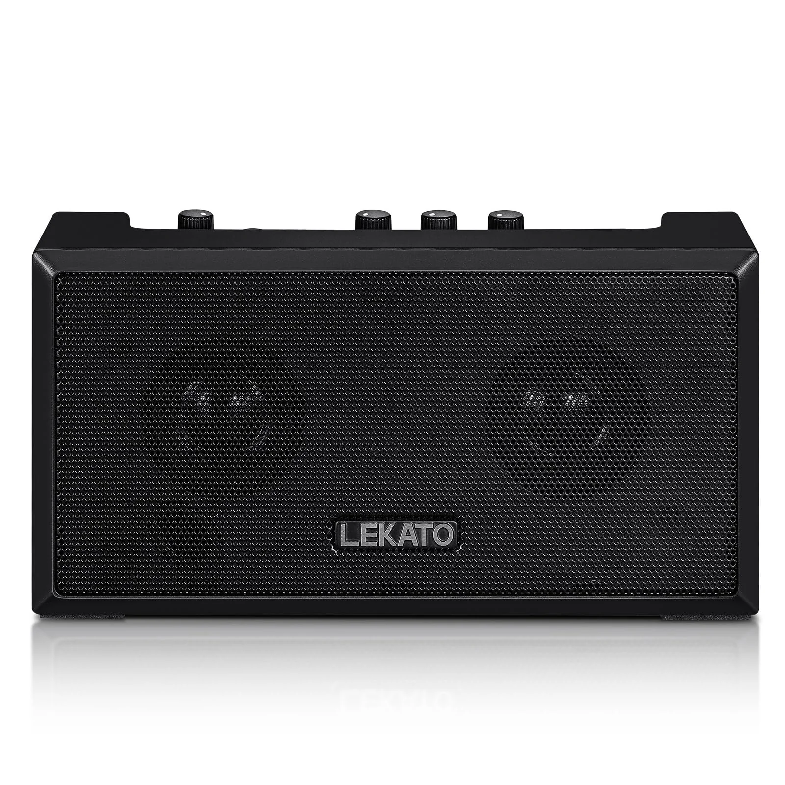 LEKATO Guitar Amplifier with Clean Overdrive Effects 5W Rchargeable Electric Guitar Amp Small Bass Amplifier Bluetooth Bass Amplifier for Daily Practice Black - Image 9