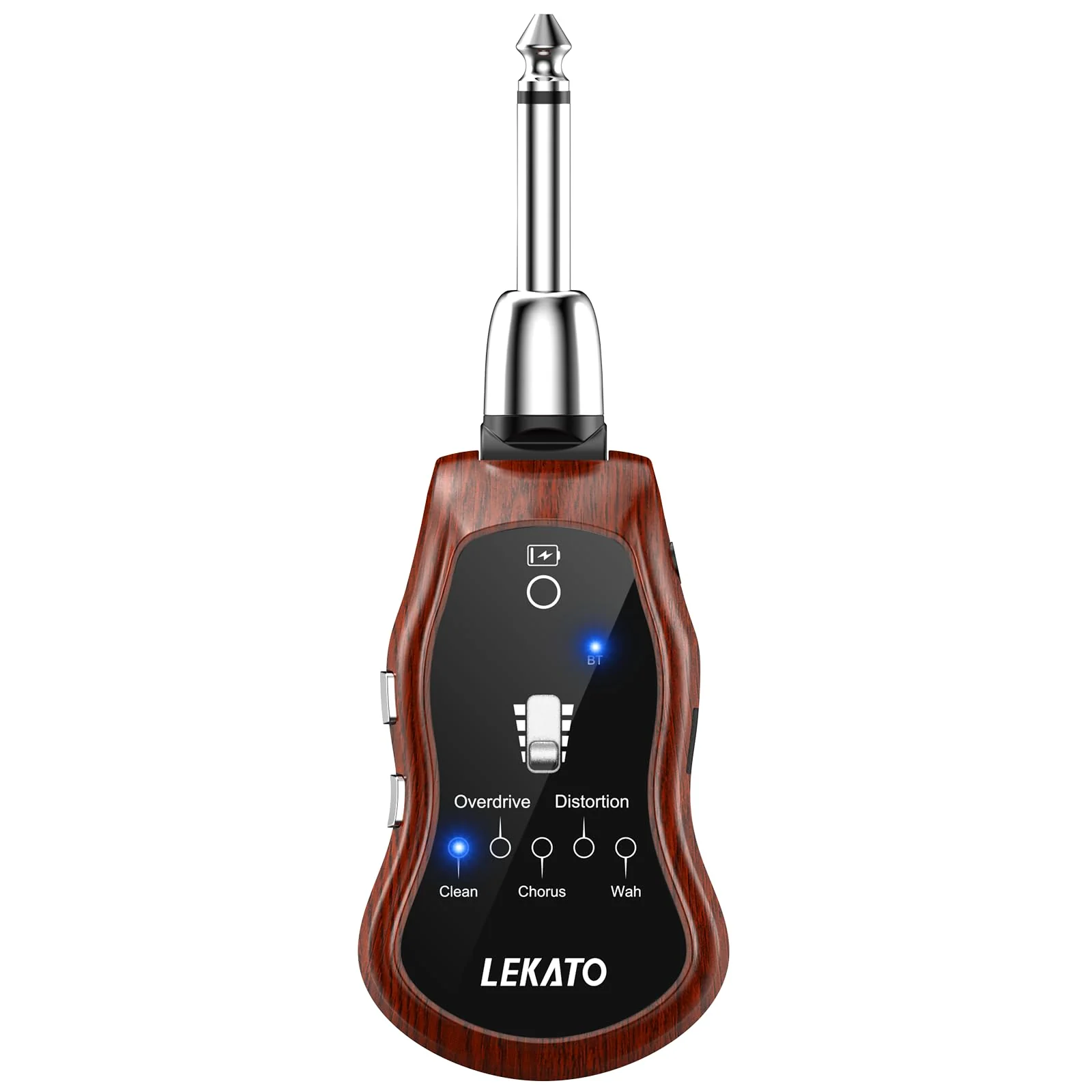 LEKATO Guitar Headphone Amp,Micro Electric Guitar Headphone Amp for Electric Guitar&Bass Rechargeable Bass Headphone Amplifier for Practice with 5 Effects(Clean Chorus Overdrive Distortion and Wah) - Image 9