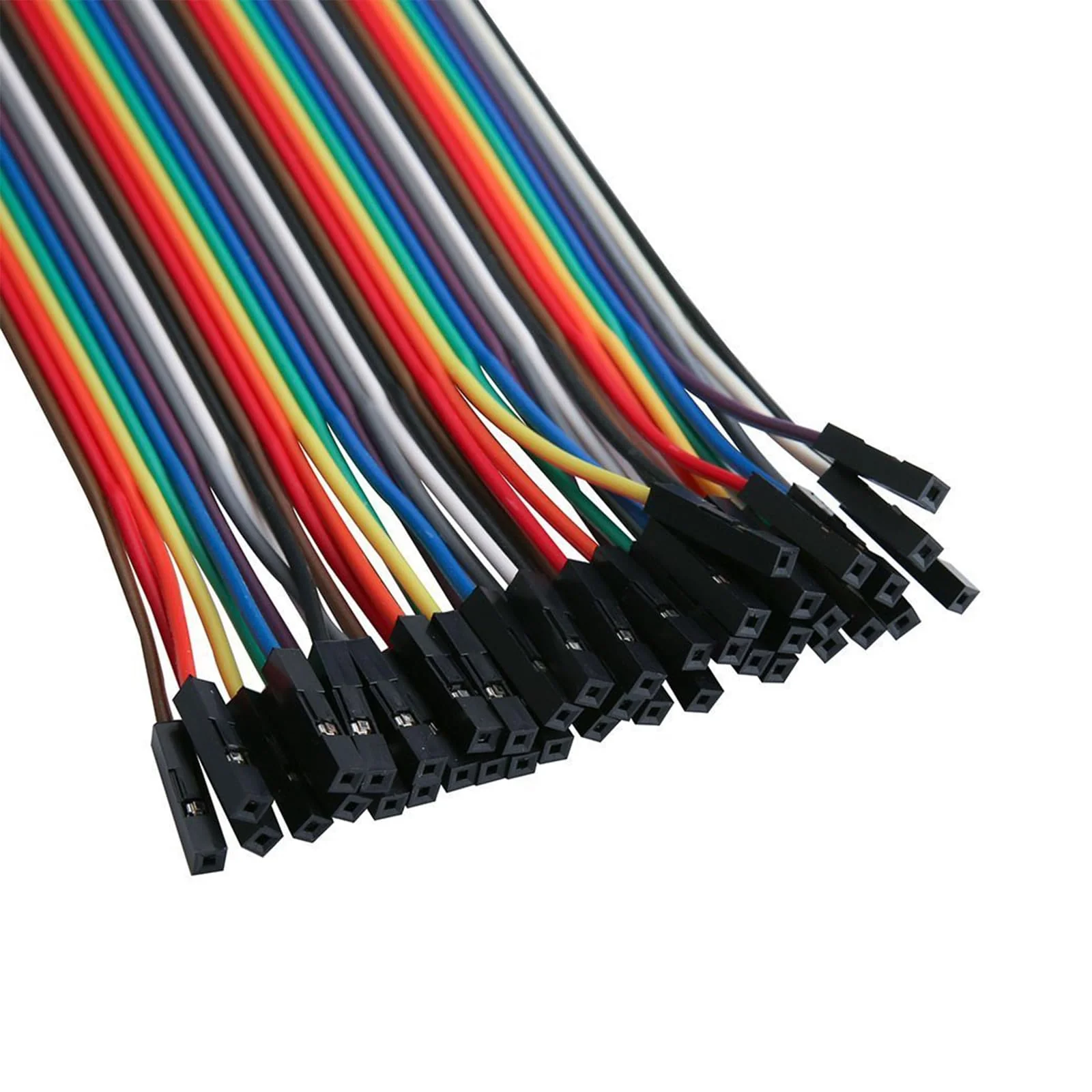 Leloco Dupont Jumper Cable Set 160 Pieces, Female-Female, Cable Jumper Jumpers 28AWG 10/20/30/40 cm, Multicoloured Jumper Wire with Dupont Connector for Arduino, Raspberry Pi & Electronics Projects BB - Image 3