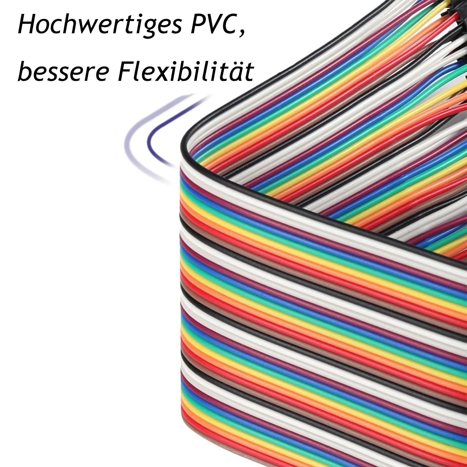Leloco Dupont Jumper Cable Set 160 Pieces, Female-Female, Cable Jumper Jumpers 28AWG 10/20/30/40 cm, Multicoloured Jumper Wire with Dupont Connector for Arduino, Raspberry Pi & Electronics Projects BB - Image 4