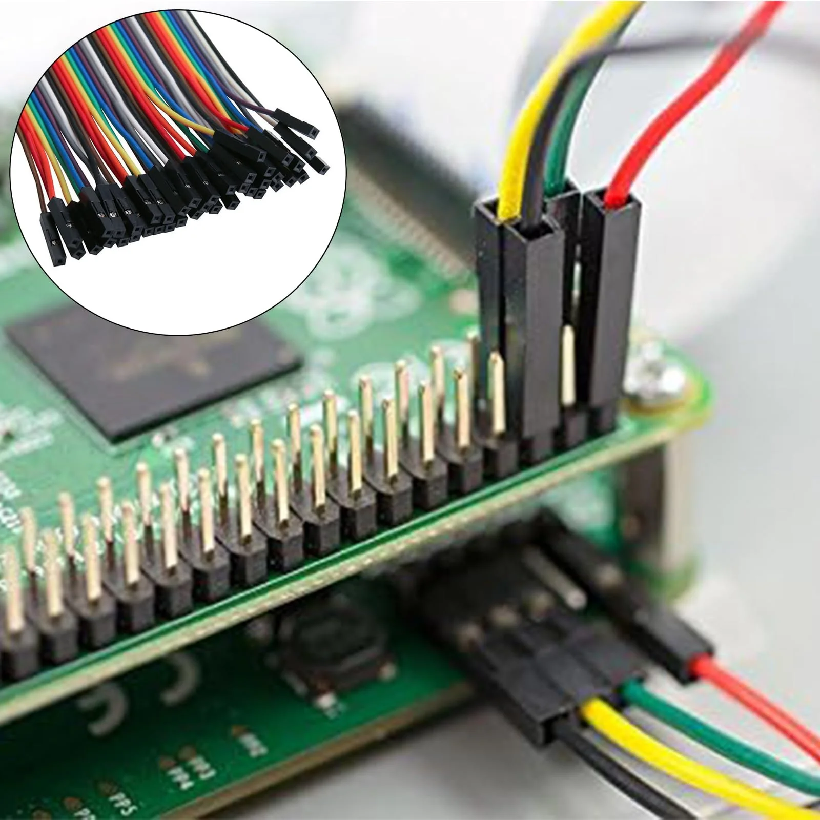 Leloco Dupont Jumper Cable Set 160 Pieces, Female-Female, Cable Jumper Jumpers 28AWG 10/20/30/40 cm, Multicoloured Jumper Wire with Dupont Connector for Arduino, Raspberry Pi & Electronics Projects BB - Image 7