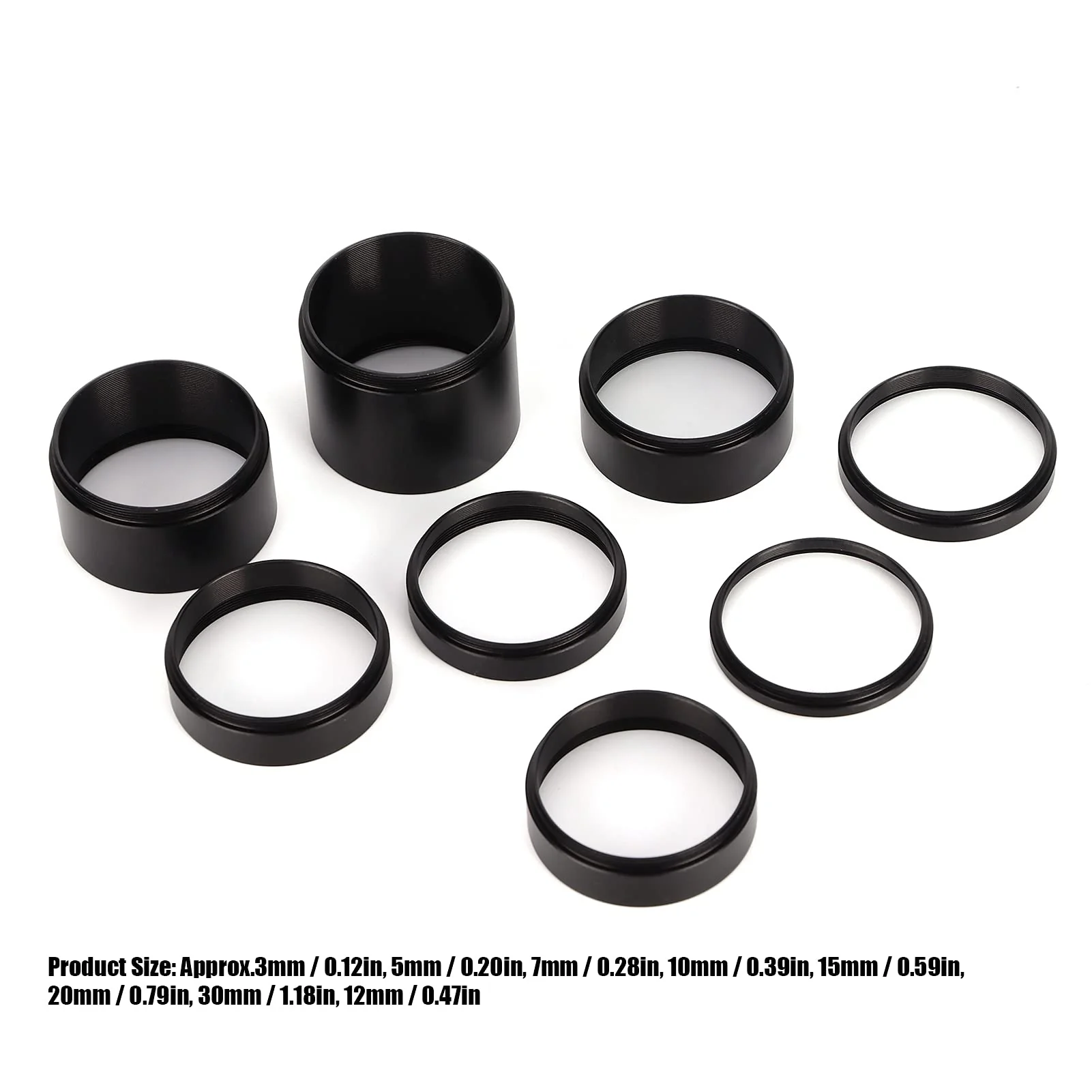Lens Adapter Ring Extension Tube Kit,camera Tube Telescope Covers,variable Tube Microscope Lens M42 Extension Tubes Microscope Accessories 3/5/7/10/15/20/30mm Telescope Accessory For Observation - Image 4