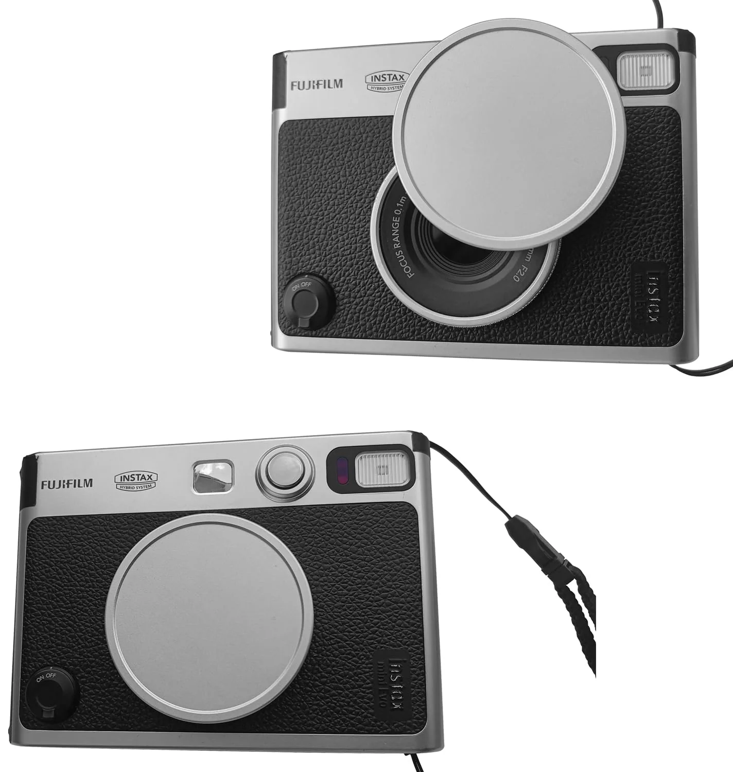 Lens Cap + Screen Protector for Fujifilm Instax Mini EVO Instant Camera(for Accessories),LCD + Lens PET Flim+Aluminum Mini Fuji Evo Lens Cover with Flocking Internal - Image 3