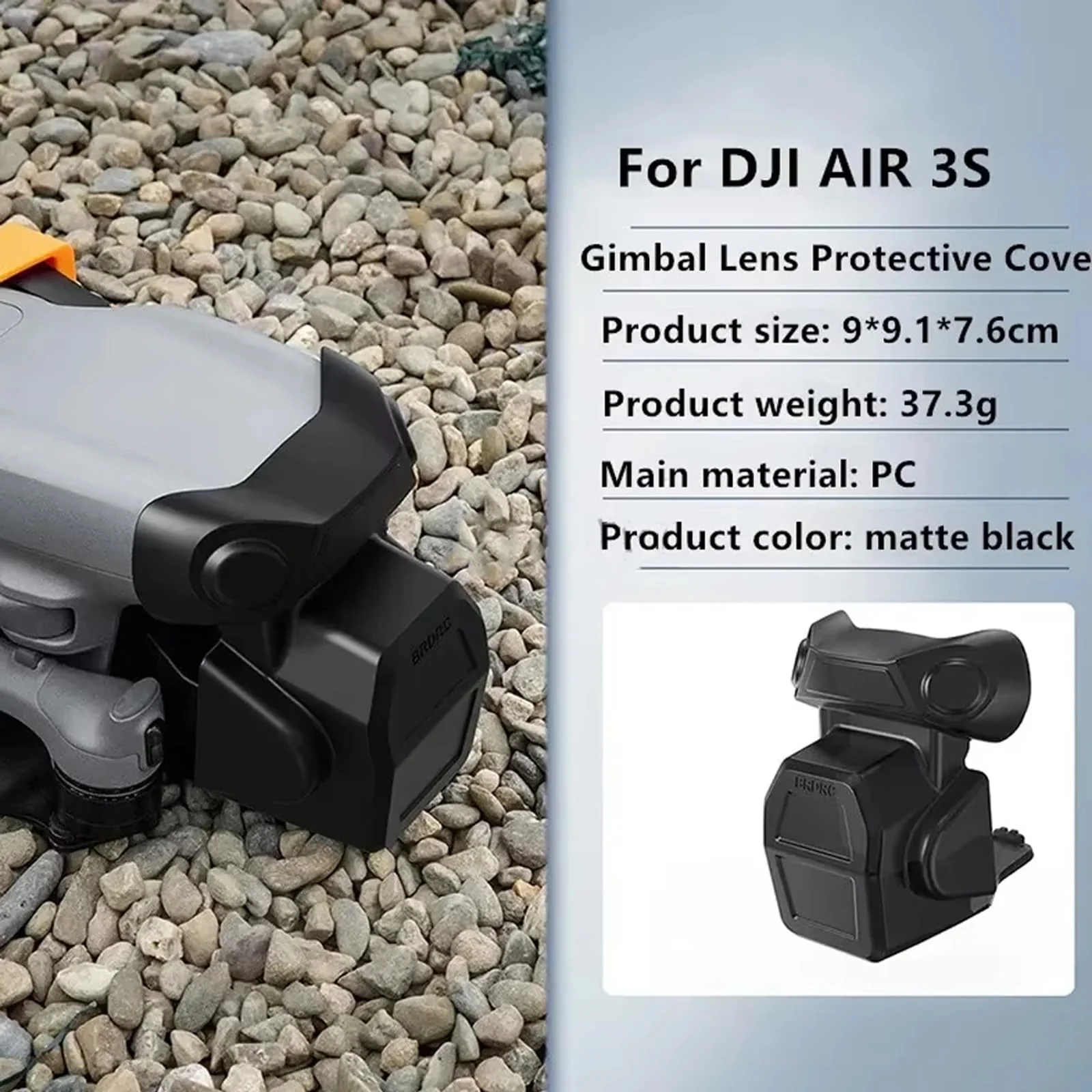 Lens Cover Gimbal Protector for DJI Air 3S Drone, Air 3S Lens Protector Lens Cap Dust Cover Accessories - Image 2