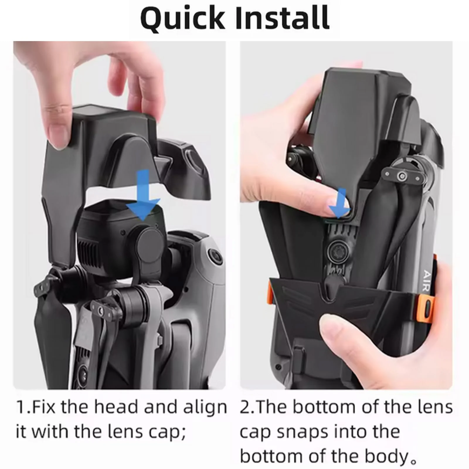 Lens Cover Gimbal Protector for DJI Air 3S Drone, Air 3S Lens Protector Lens Cap Dust Cover Accessories - Image 5