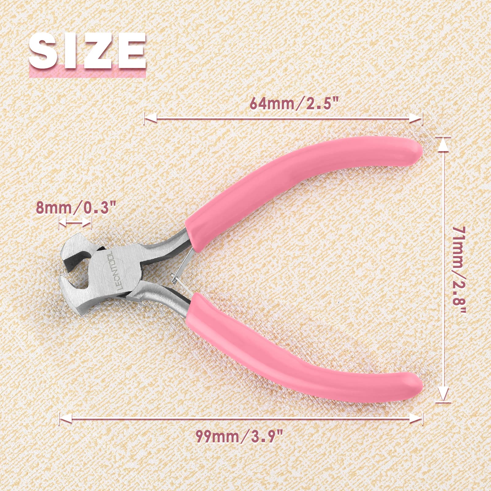 LEONTOOL 4" End Cutting Pliers End Cutter End Scissors Mini Jewelry Pliers Wire Cutter for Jewelry Making End Pliers Nail Puller Jewelry Making Accessories - Image 6