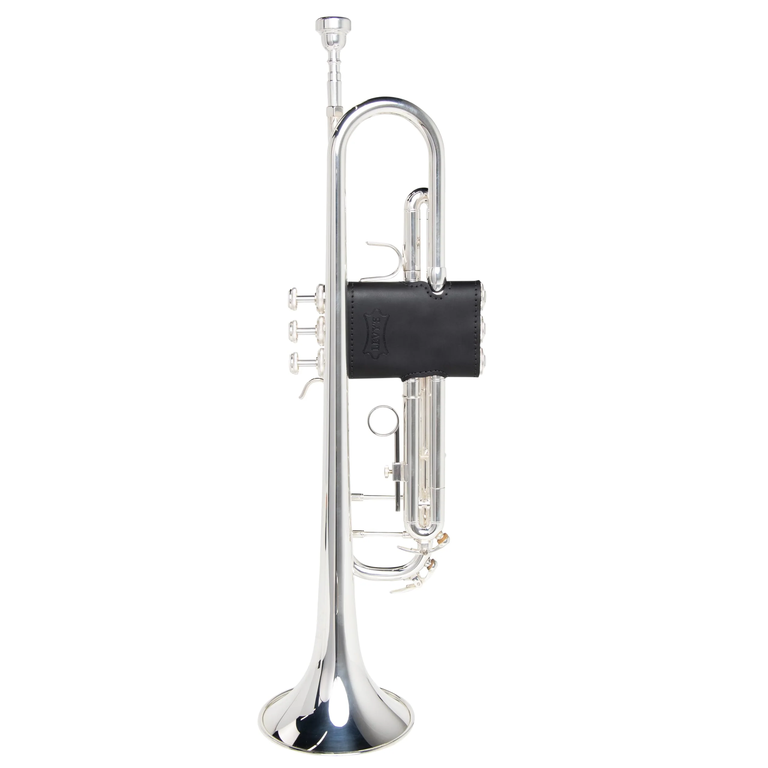 Levy's Leathers Genuine Leather Valve Guard for Trumpet; Black (LVG1-BLK) - Image 10