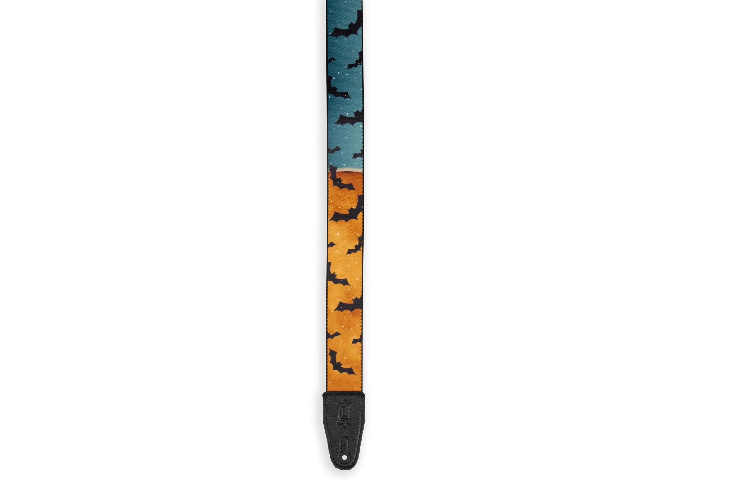 Levy's Leathers Halloween Guitar Strap 2" Wide Polyester with Tri-Glide Adjustment; Batty Witch (MP2H-003) - Image 4