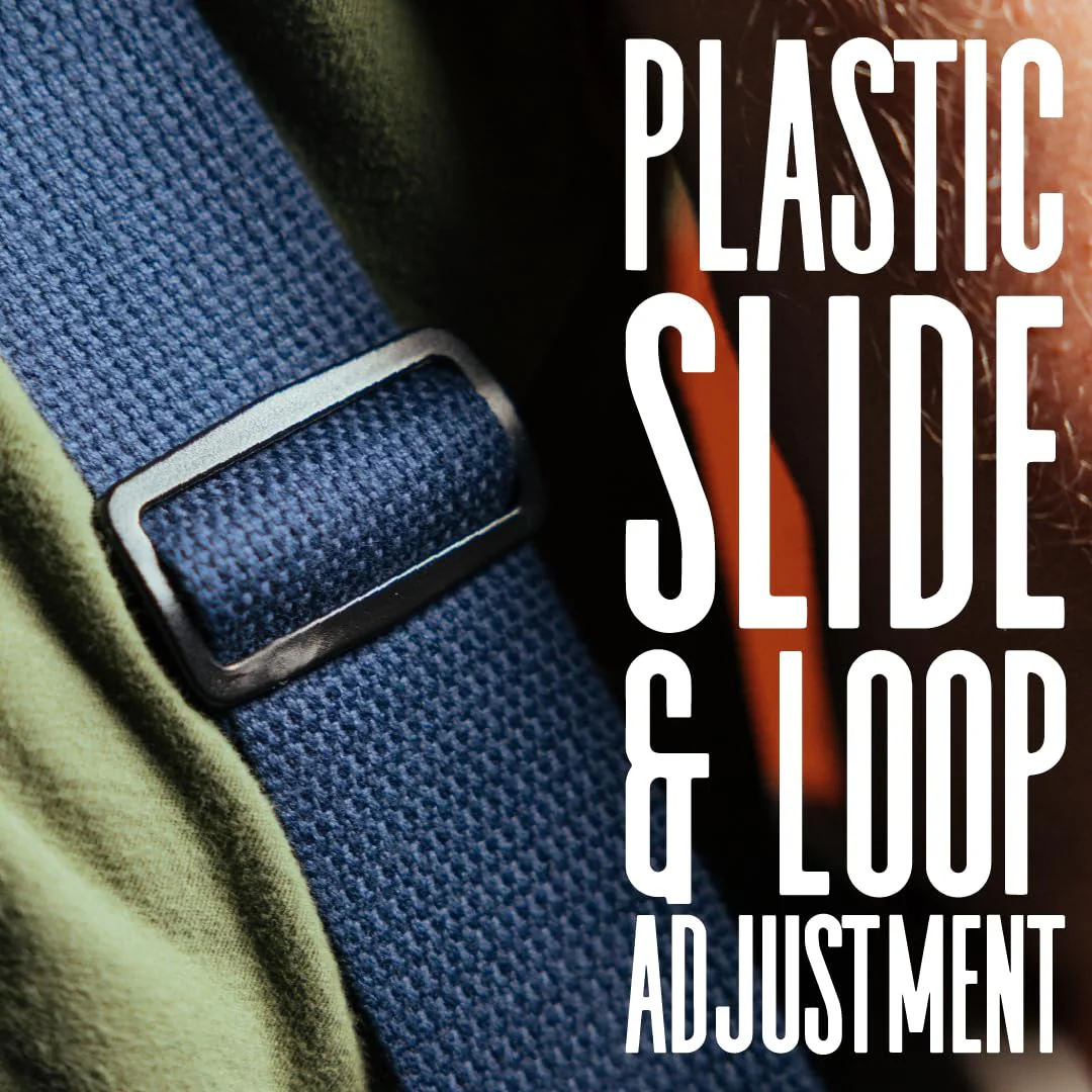Levy's Leathers MC8-TAN 2" cotton guitar strap with suede ends and tri-glide adjustment. Adjustable to 58"; Tan 0 - Image 5