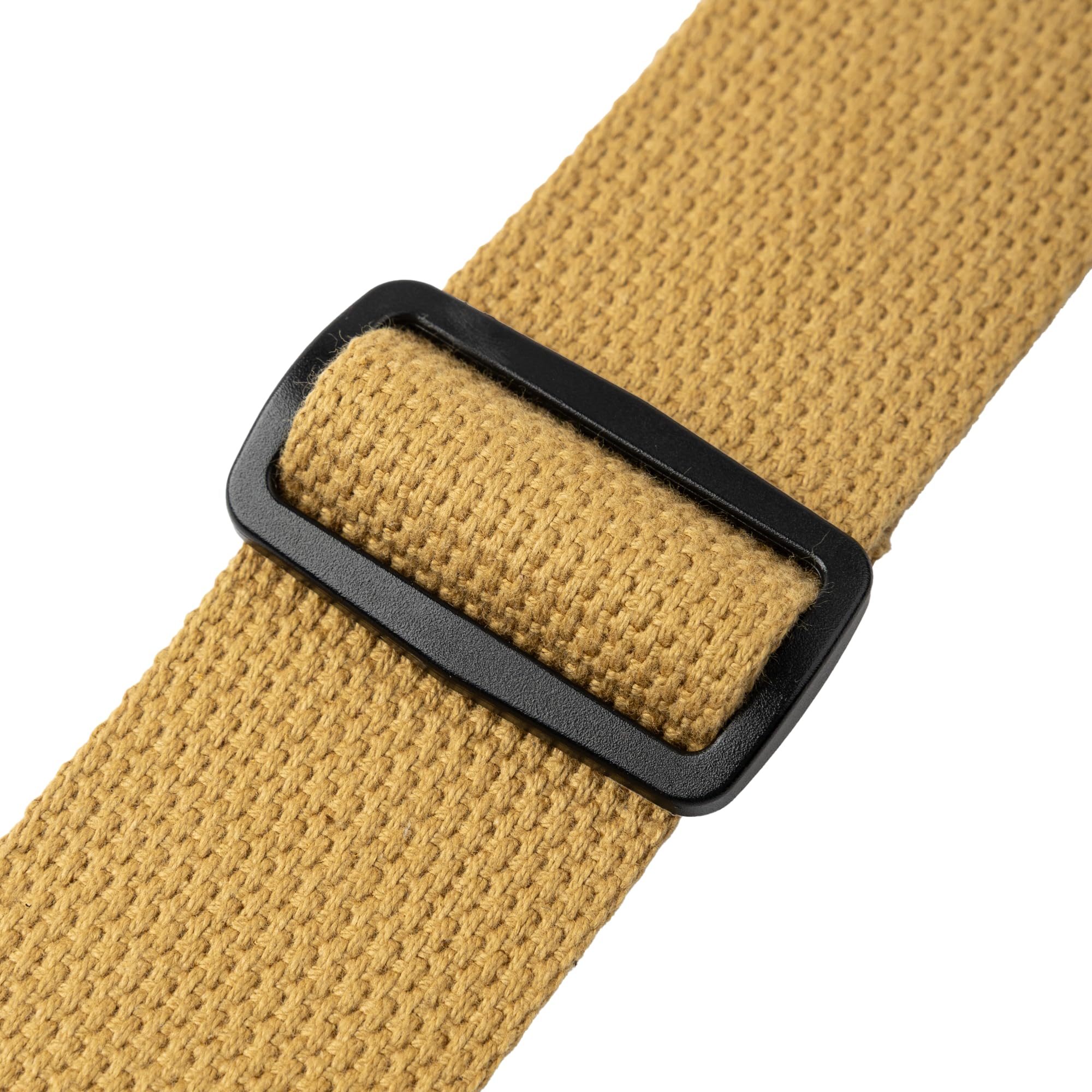 Levy's Leathers MC8-TAN 2" cotton guitar strap with suede ends and tri-glide adjustment. Adjustable to 58"; Tan 0 - Image 8