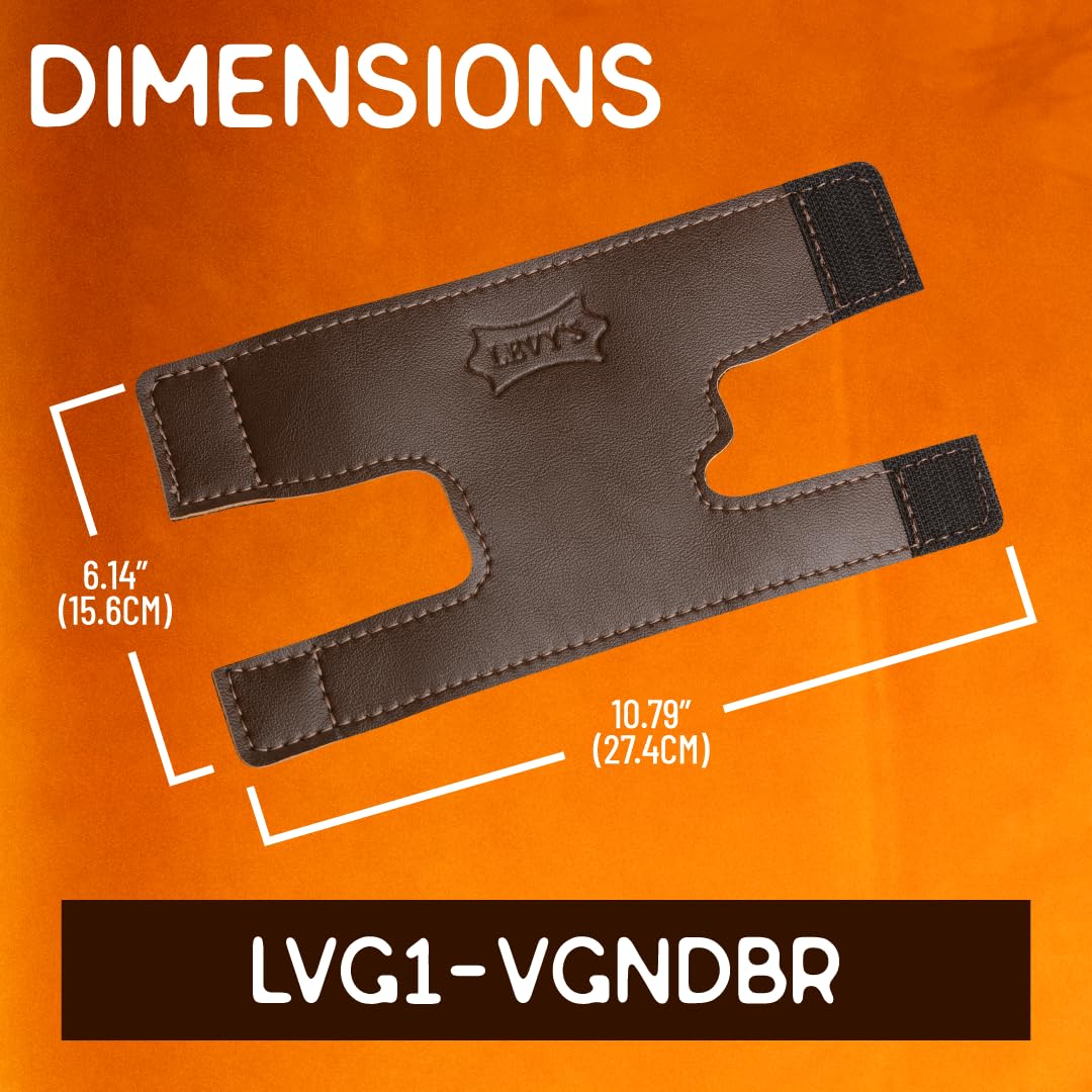 Levy's Leathers Vegan Leather Valve Guard for Trumpet; Brown (LVG1-VGNDBR) Dark Brown - Image 6