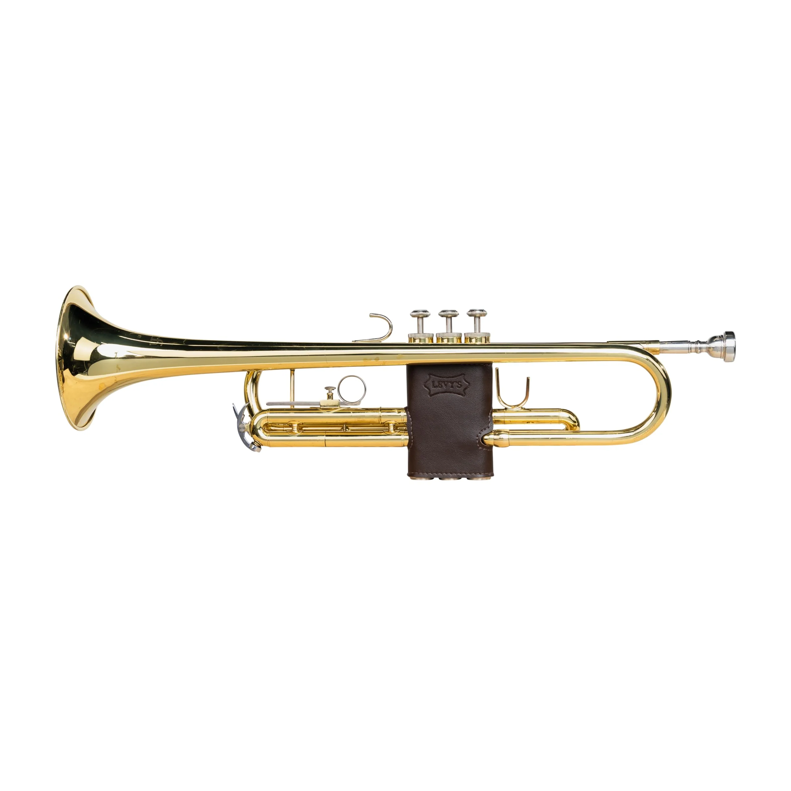 Levy's Leathers Vegan Leather Valve Guard for Trumpet; Brown (LVG1-VGNDBR) Dark Brown - Image 8