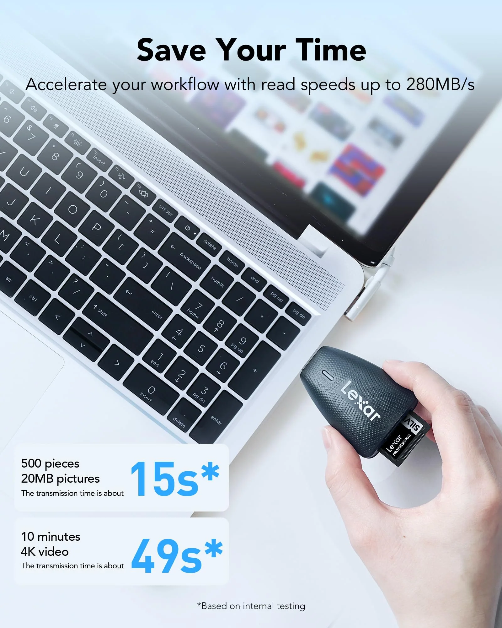 Lexar 128GB (2-PK) Professional SILVER PRO SDXC Memory Card, UHS-II, C10, U3, V60, Full-HD & 4K Video, Up To 280MB/s Read, for Professional Photographer, Videographer, Enthusiast (LSDSIPR128G-B2NNU) 2-Pack - Image 3