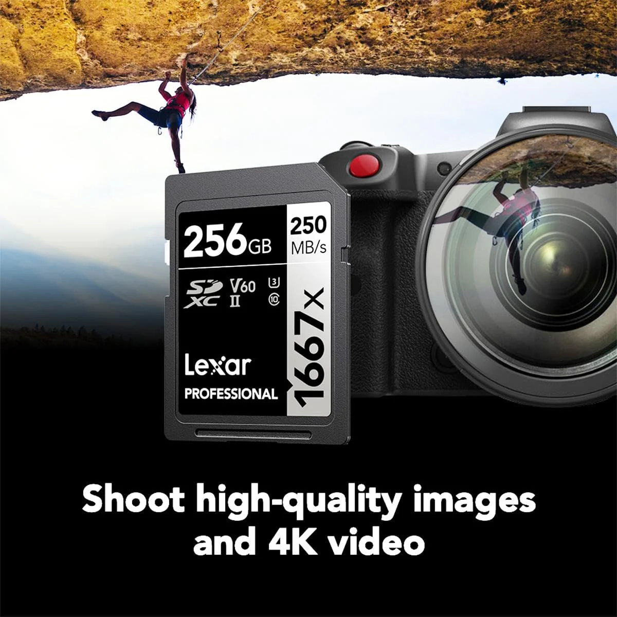 Lexar 256GB Professional 1667x SDXC Memory Card, UHS-II, C10, U3, V60, Full-HD & 4K Video, Up To 250MB/s Read, for Professional Photographer, Videographer, Enthusiast (LSD256CBNA1667) Single - Image 4
