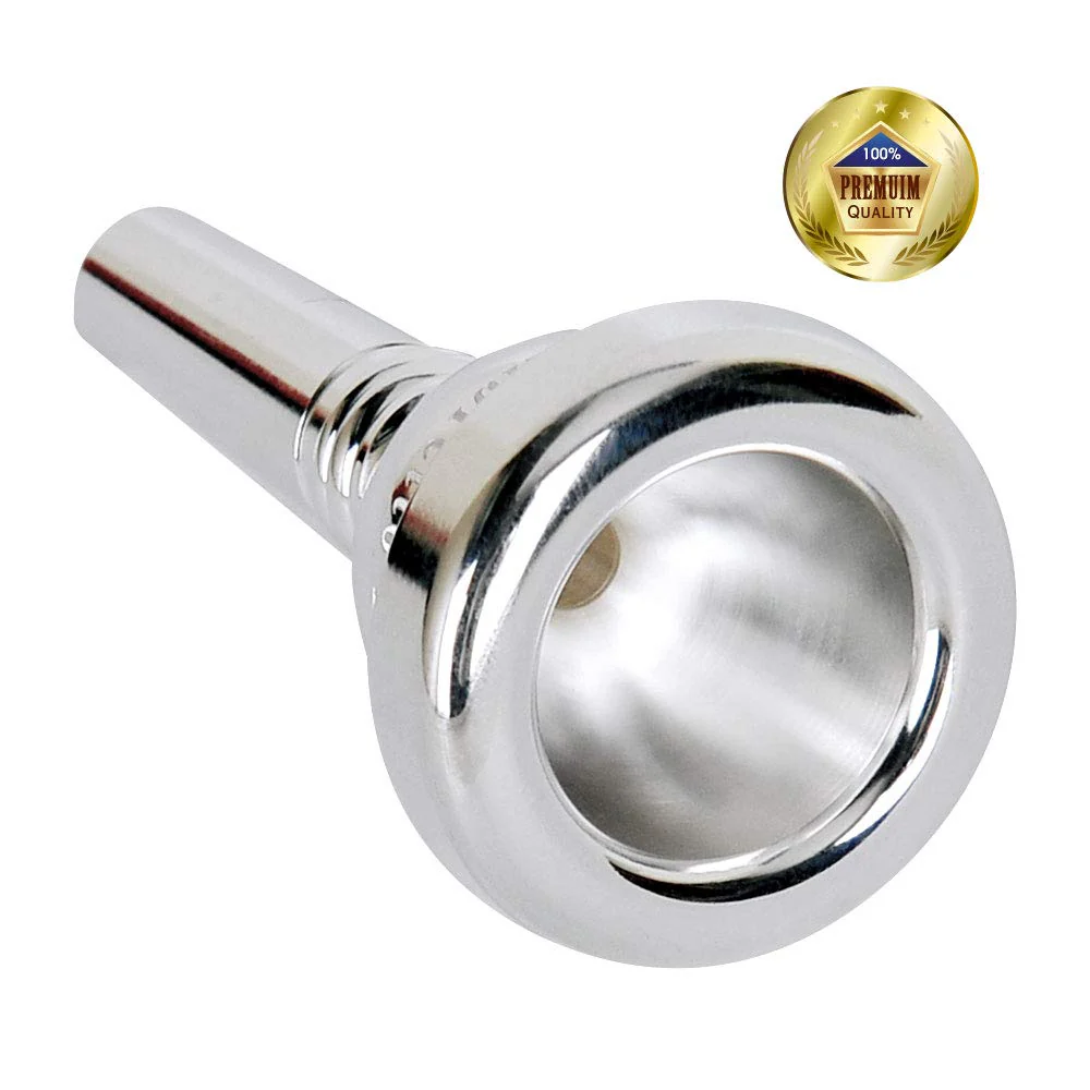 Libretto 12C Trombone Mouthpiece, 2μm Silver Plated Mouthpiece w/Vacuum Packing, Small Shank Compatible with Alto Trombone & Baritone, Designed for Beginner, Student, Jazz Player - Image 9