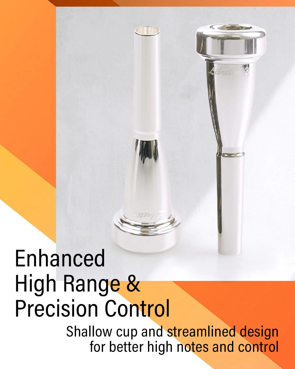 Libretto 3C Bullet Shape Trumpet Mouthpiece, Silver Plated, Compatible with C and B♭ Trumpets, Designed for Advanced Players - Image 3
