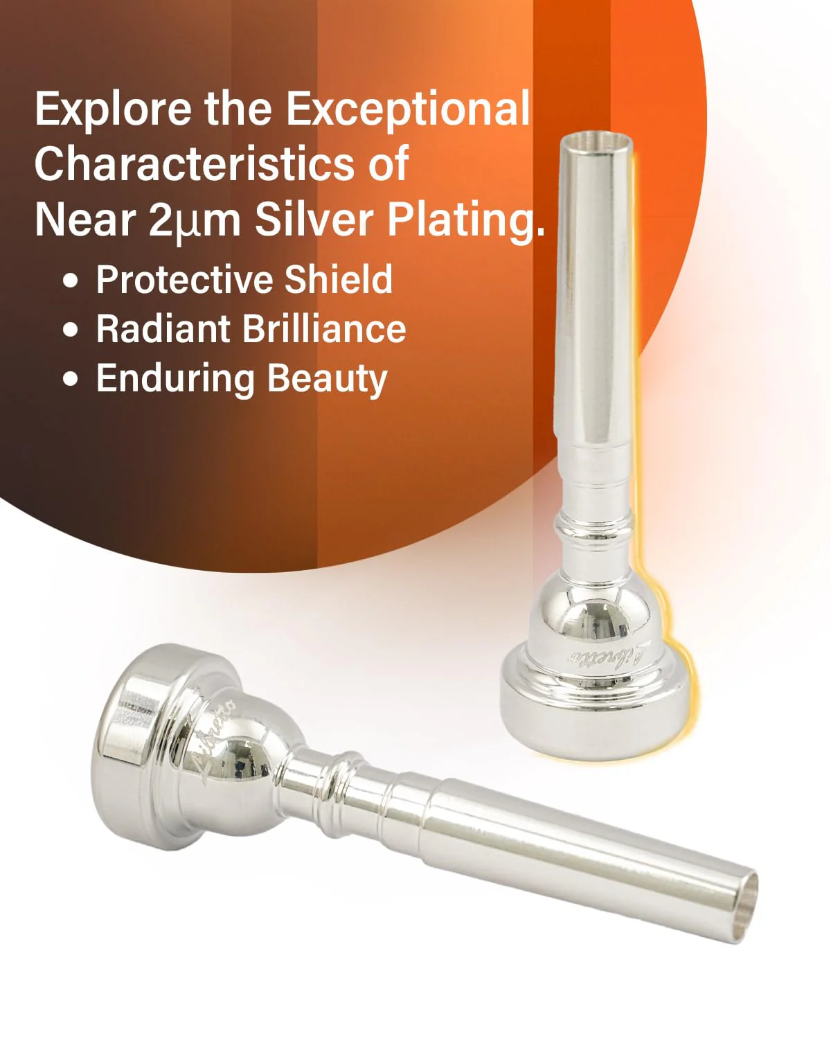 Libretto 7C Trumpet Mouthpiece, 2μm Silver Plated Trumpet Mouthpiece w/Vacuum Packing, Compatible with C and B♭ Trumpet, Designed for Beginners, Students, Intermediate Players - Image 4