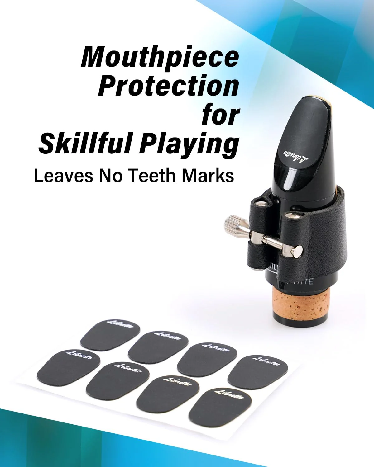 Libretto Mouthpiece Pad & Thumb Rest Cushion for Clarinet, Oboe. Giftable Woodwinds Accessory Kit: 32pcs Mouthpiece Patch, 10pcs Thumb protectors. Expertly Prepared for Your Clarinet Experience! Mouthpiece pad+Thumb Rest Cushion - Image 3