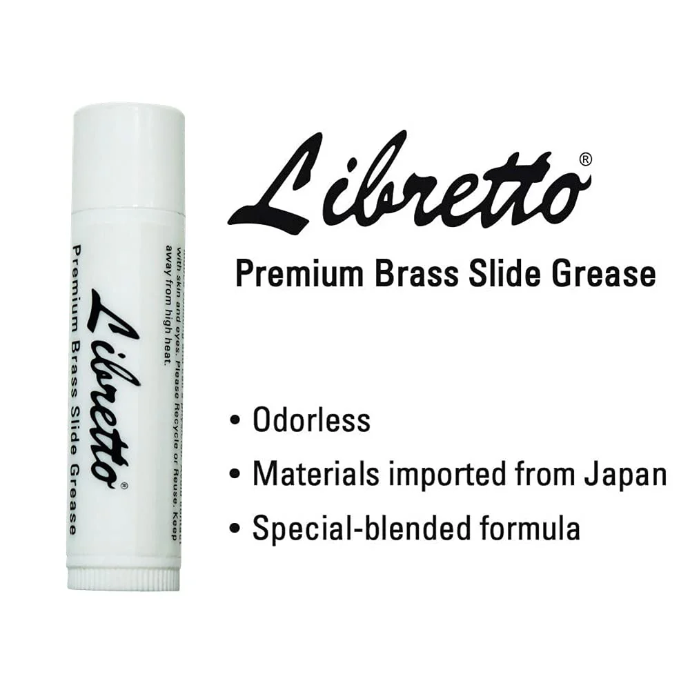 Libretto Premium Brass Slide Grease Stick, 0.16 oz (5 ml), Odorless & Pure, Great Materials from Japan, 100% Special-blended Formula, Thick & Sticky, Best to Extend Life of Trumpet, French Horn & Tuba Slide Grease (1 pack) - Image 2