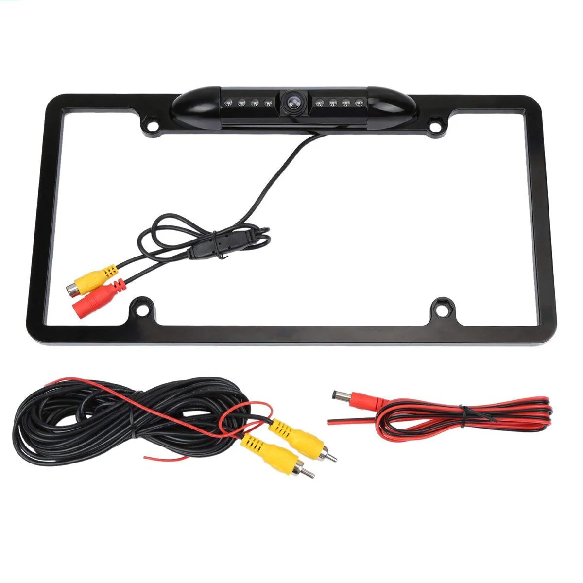 License Plate Frame Backup Camera Night Vision Car Rear View Camera with 8 Bright LEDs 170° Viewing Angle Waterproof Backup Camera Vehicle Universal Reversing Assist Security - Image 6