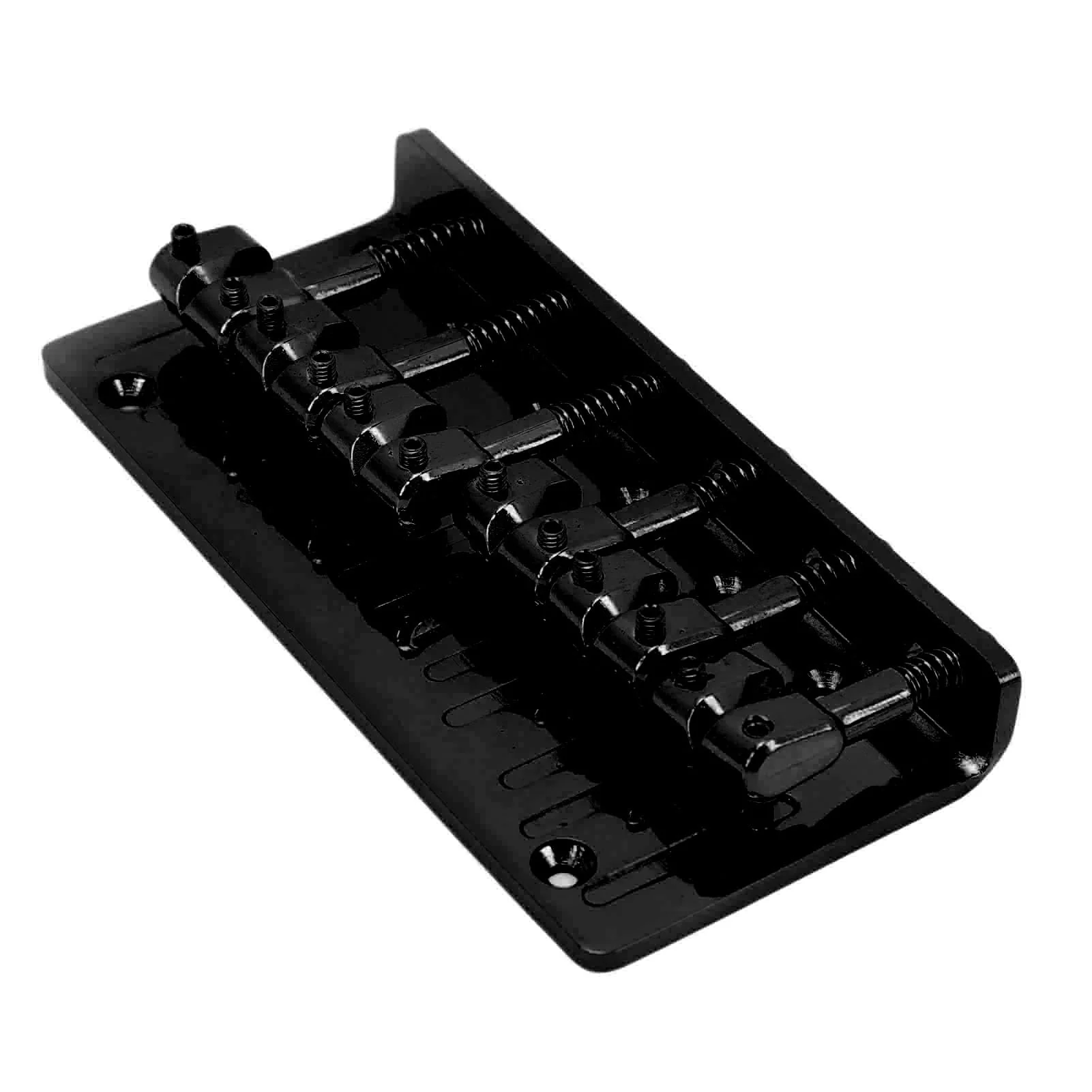 LiebeWH 6 String Zinc Alloy Bass Bridge Adjustable Multifunctional Vintage Electric Bass Bridge Replacement Parts (Black), LiebeWH6swm52ge3h-12 Black - Image 7